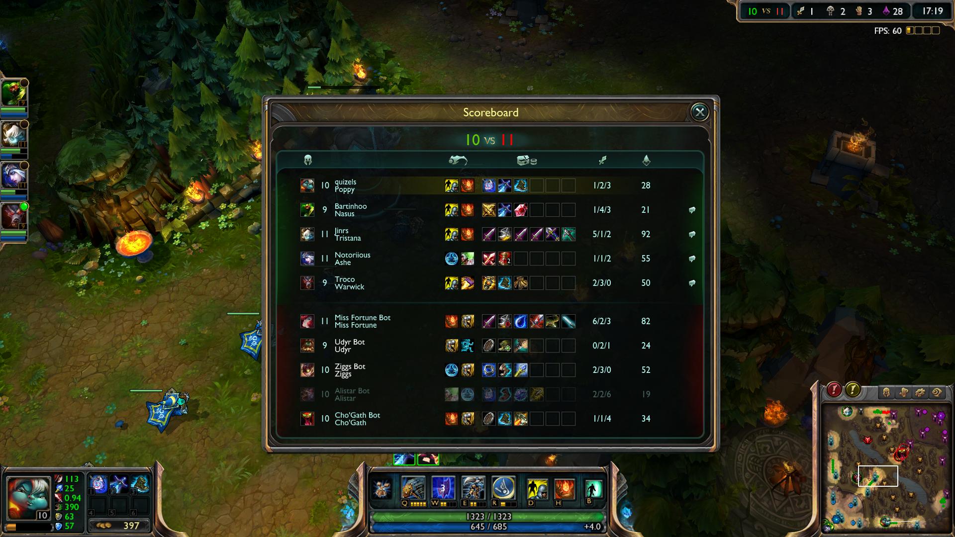 Poppy scoreboard lol lol