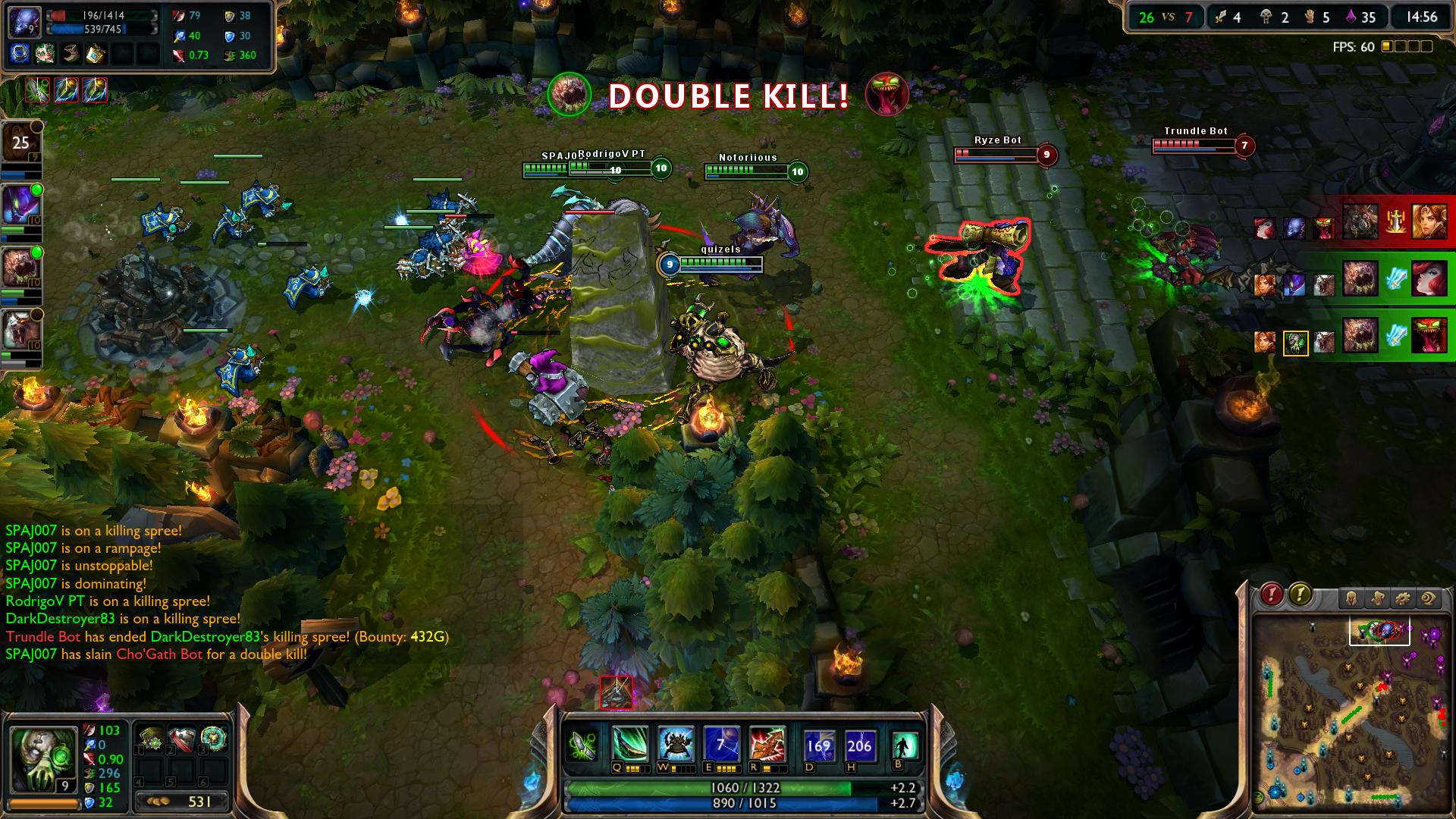 Pushing top lol