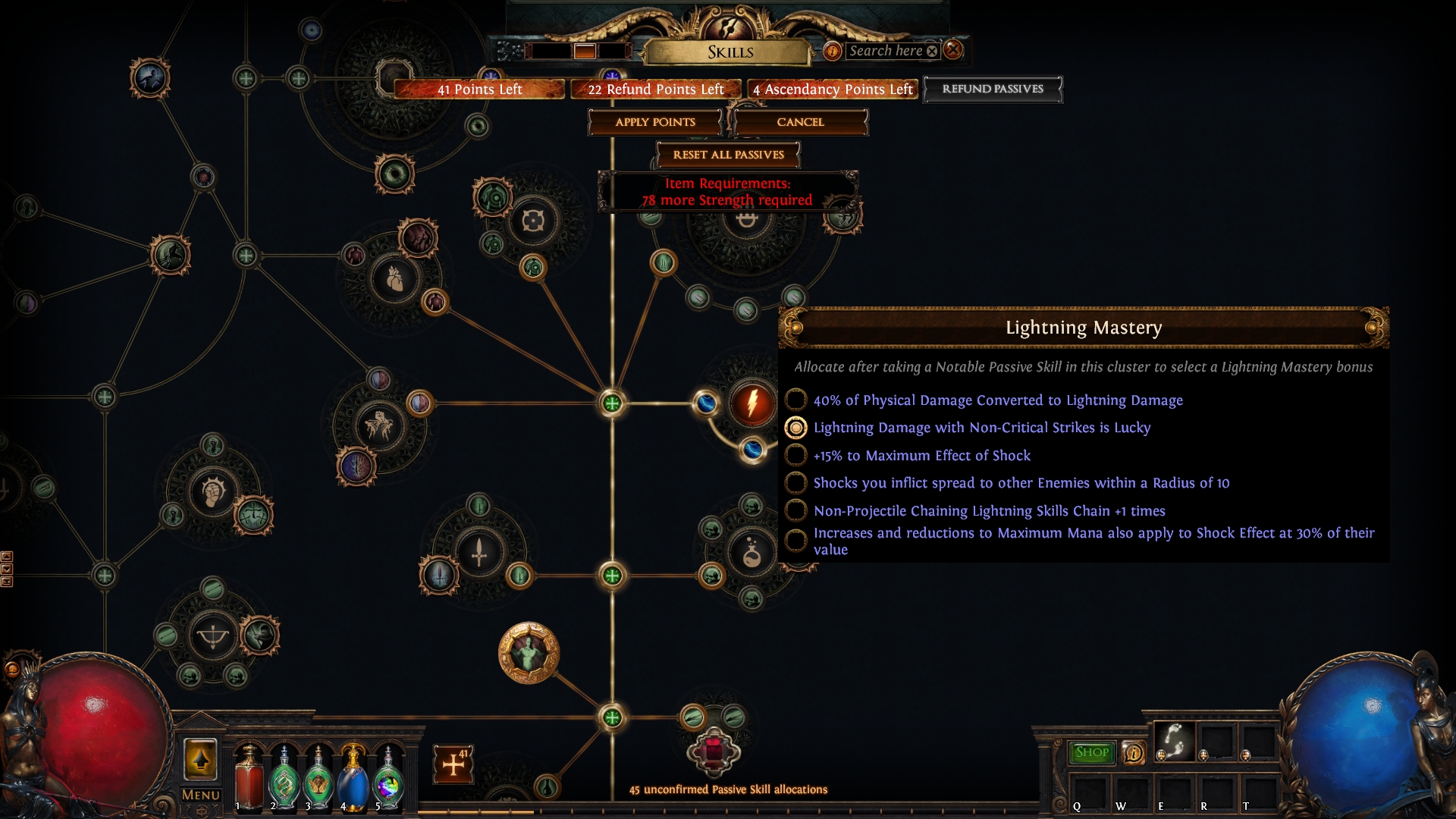 POE Lightning Mastery poe