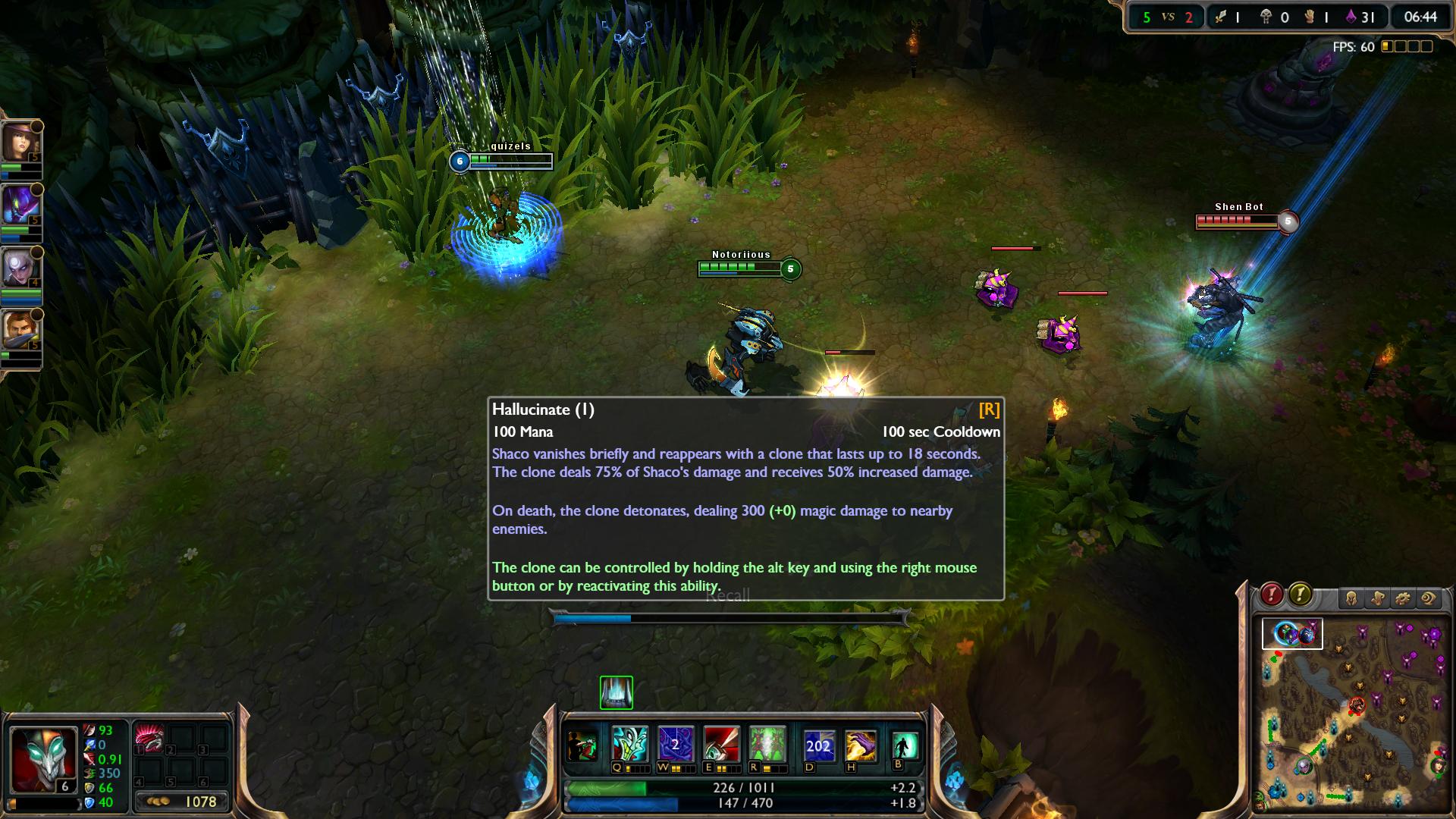 Shaco Hallucinate lol