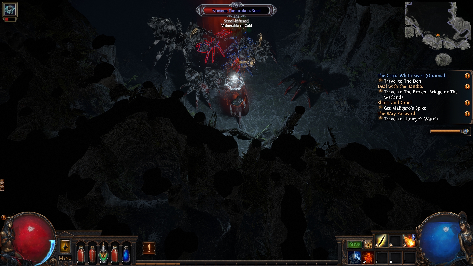 Noxious Tarantula of Steel poe