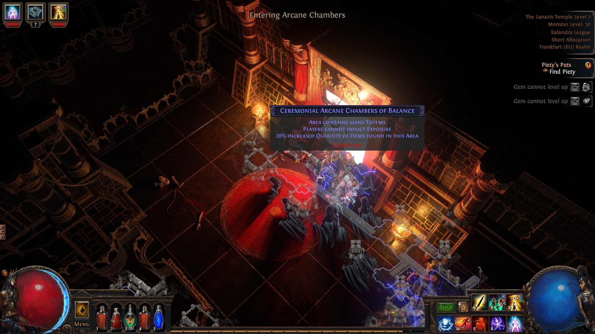 Ceremonial Arcane Chambers of Balance poe
