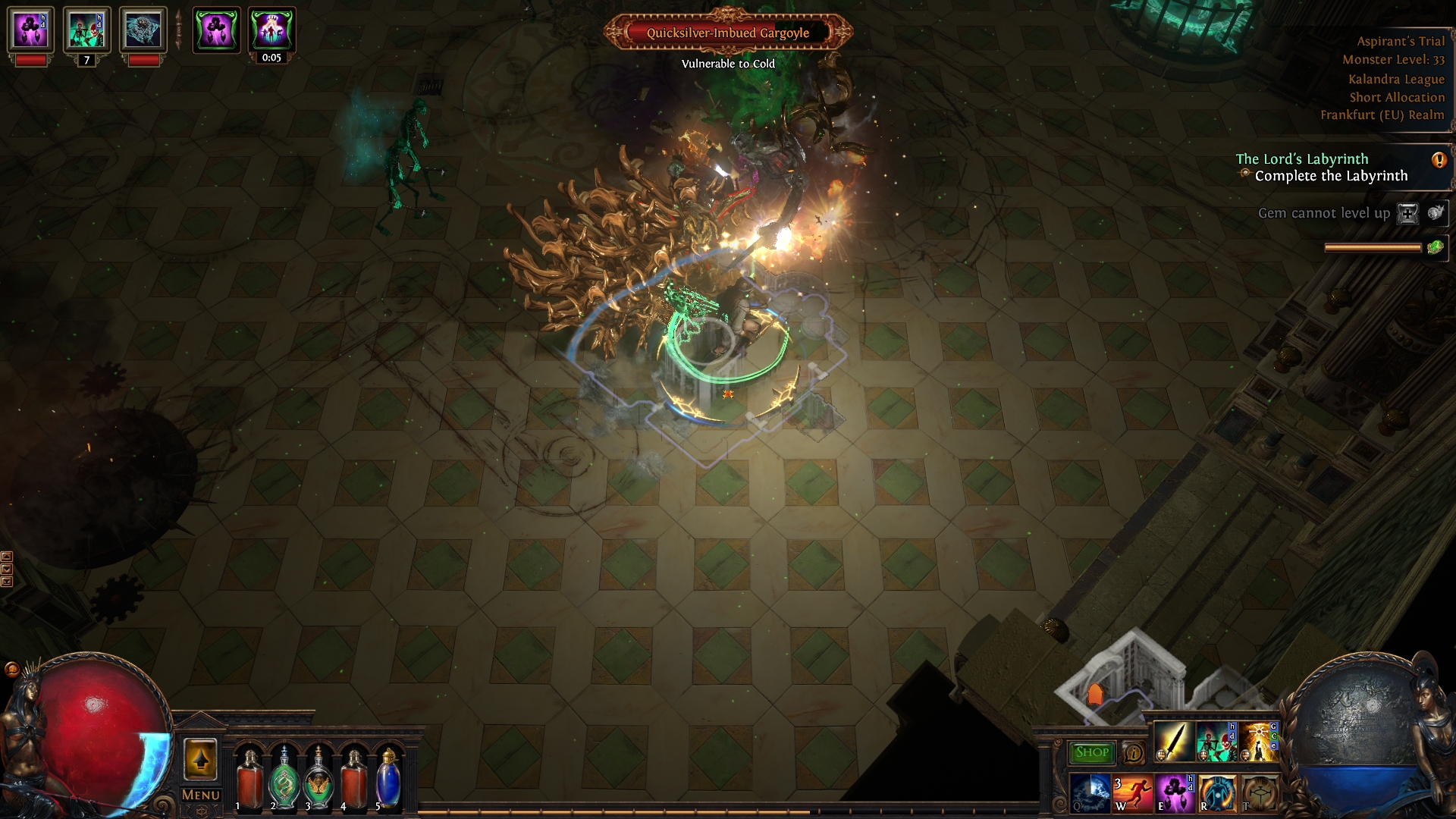 Quicksilver Imbued Gargoyle poe