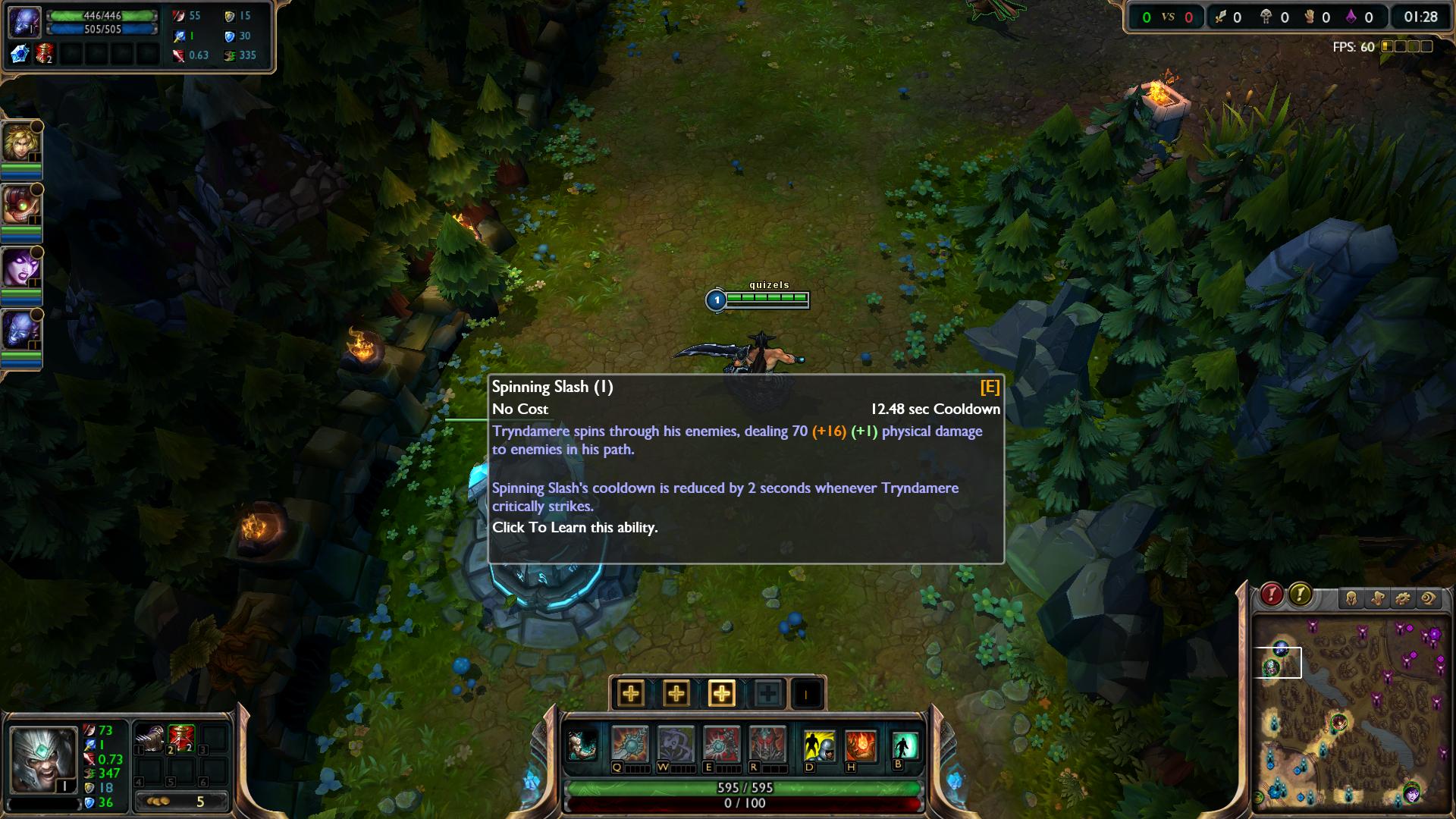 Spinning Slash Tryndamere lol