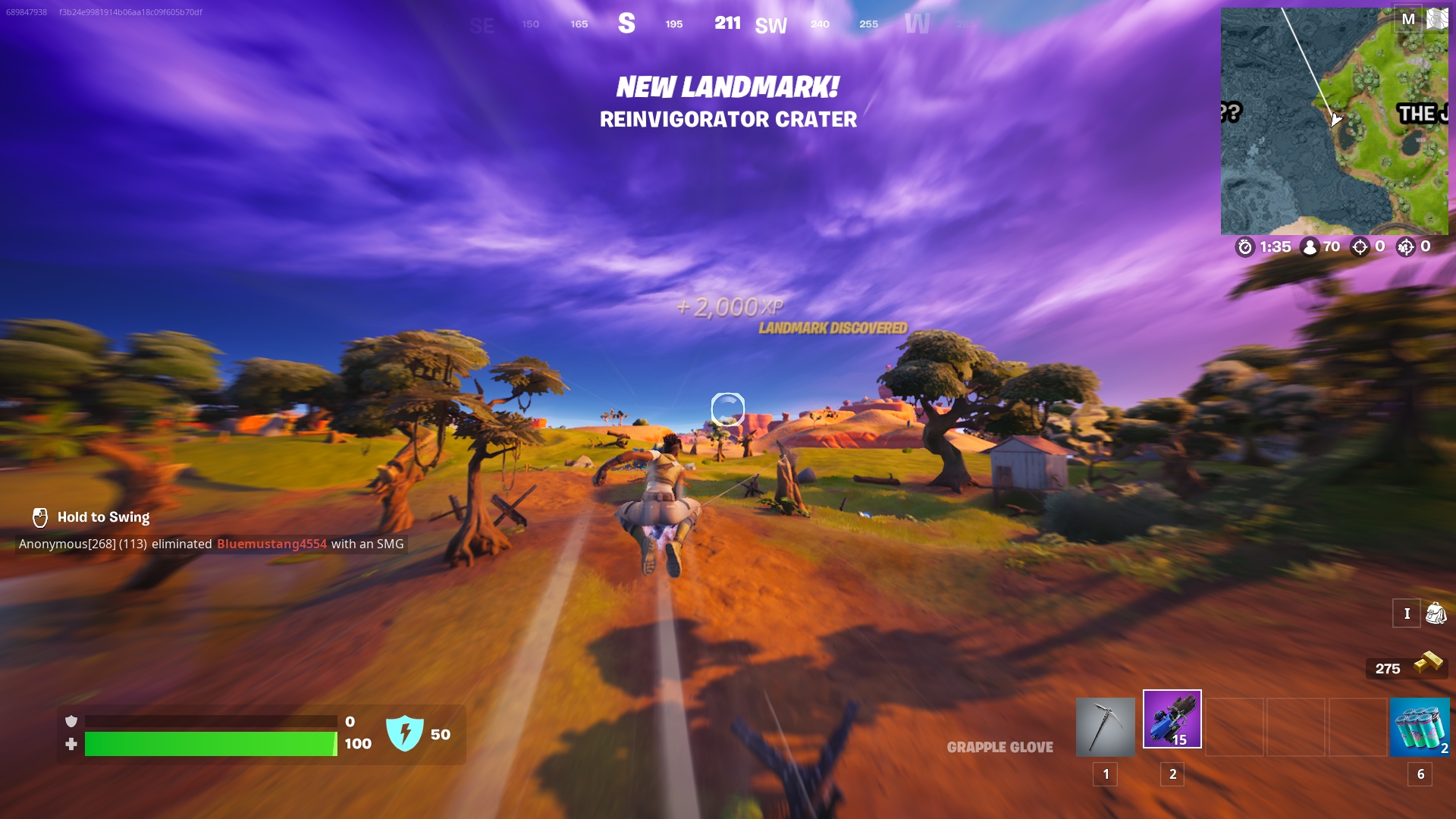 Reinvigorator Crater fortnite