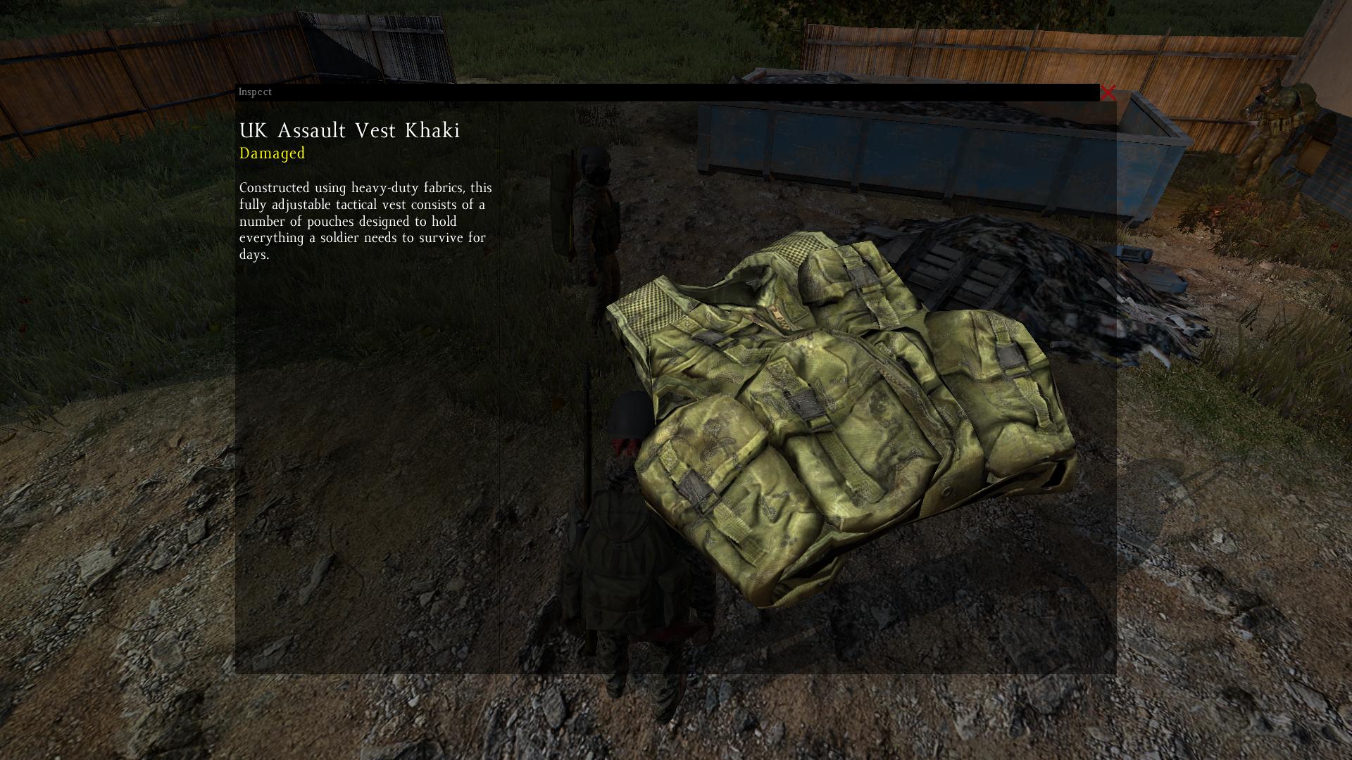 UK Assault Vest Khaki dayz screenshot