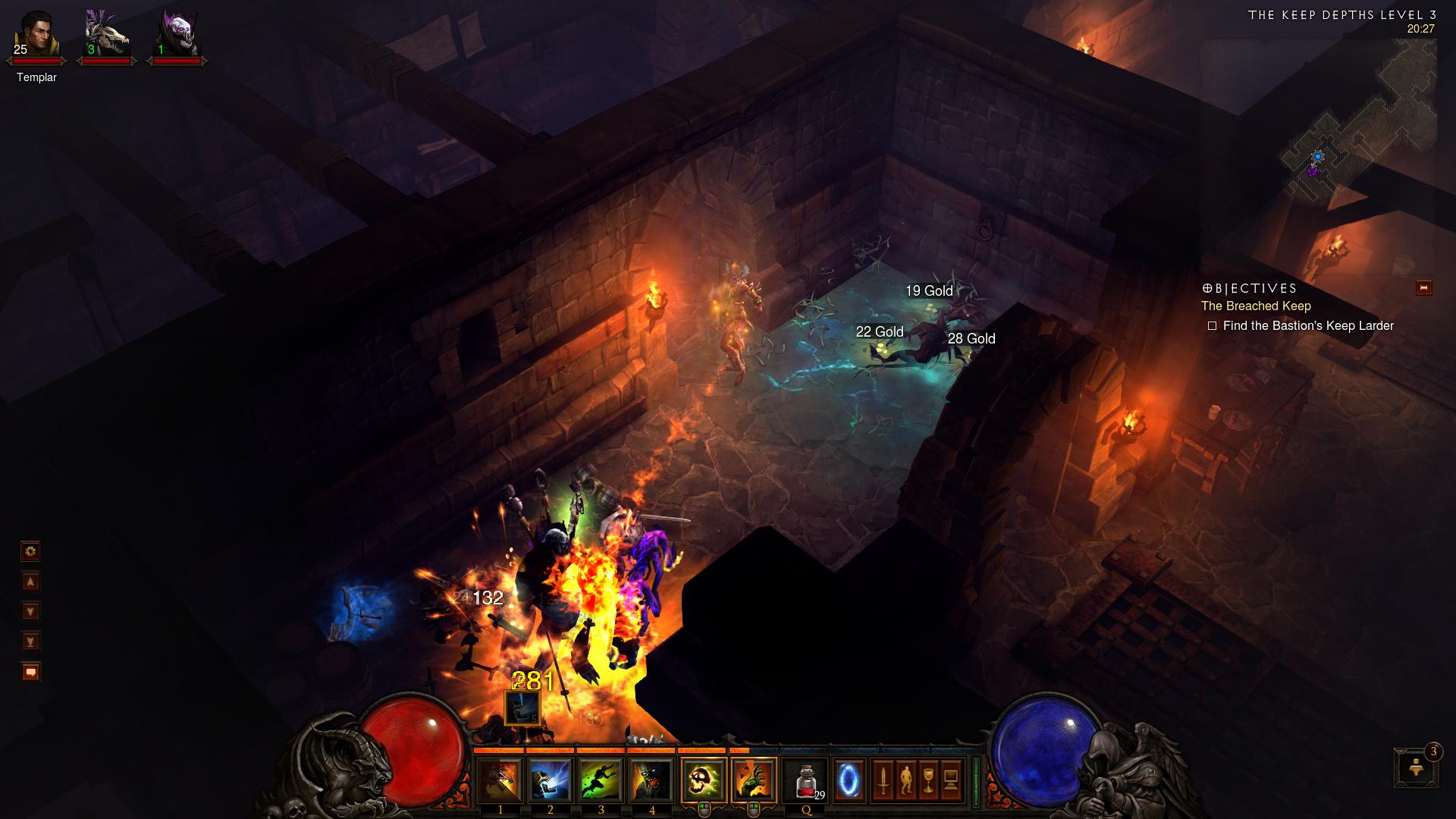 d3 The Keep Depths Level 3 diablo 3