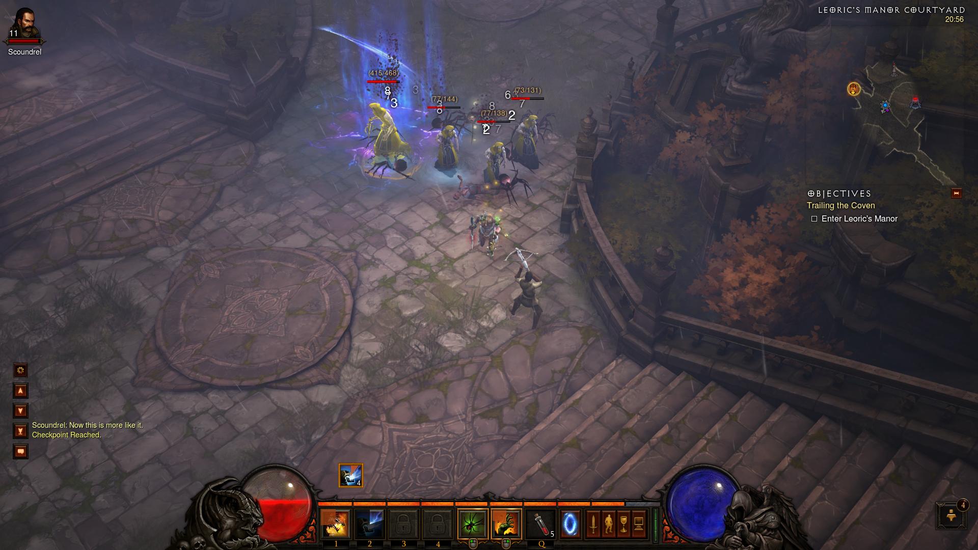 Diablo 3 Leoric's Manor Courtyard d3 screenshot