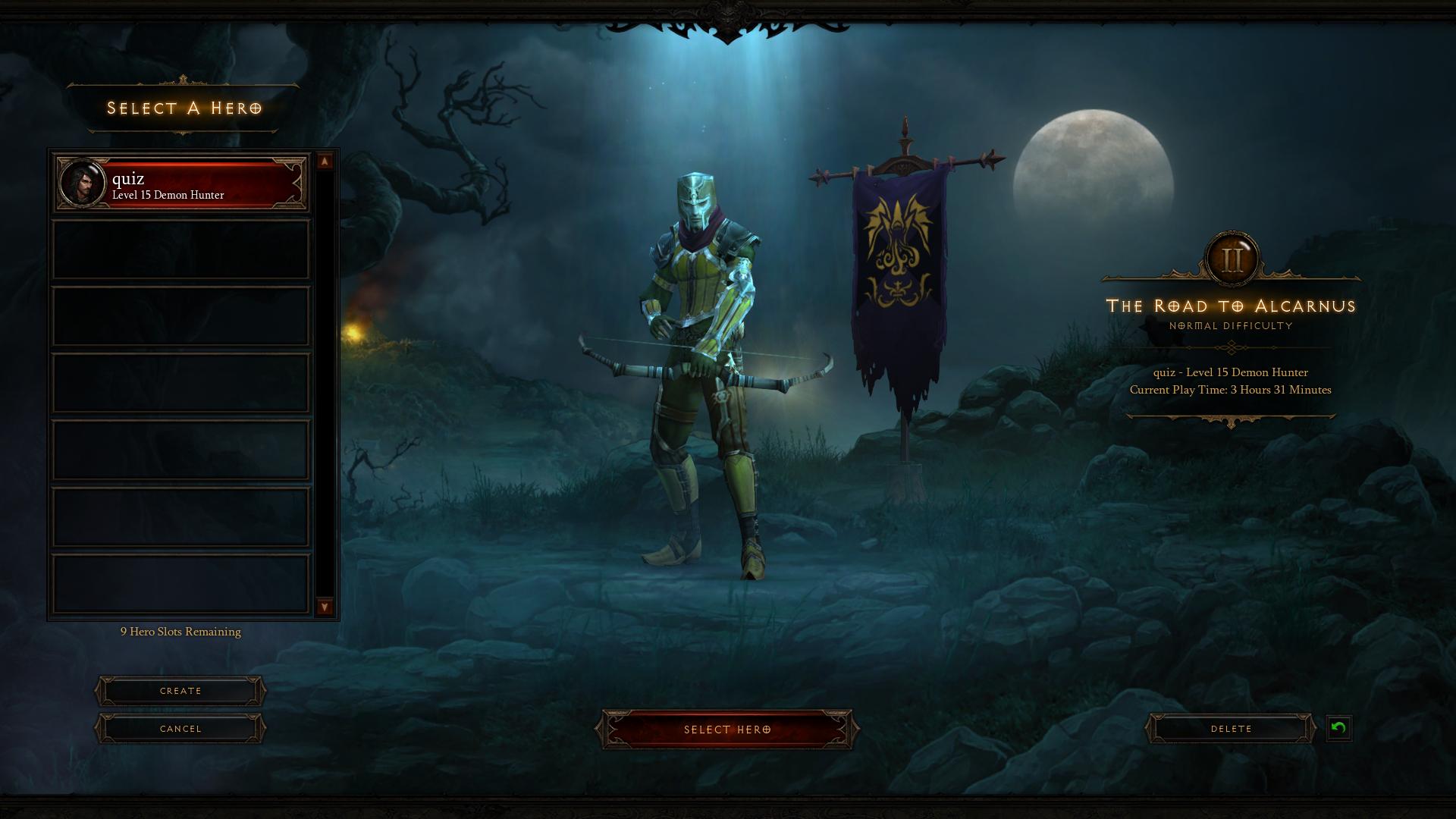 Diablo 3 Select A Hero diablo 3