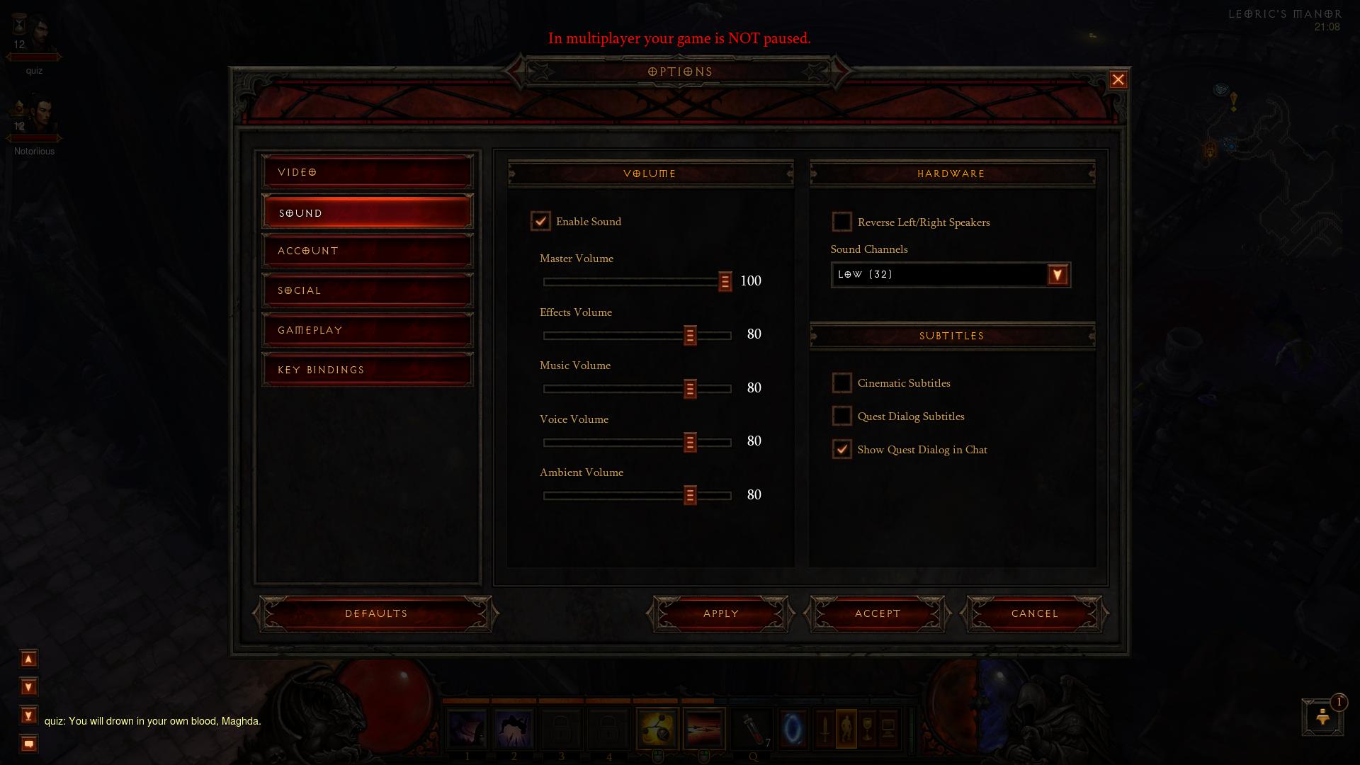 Diablo 3 Sound diablo 3