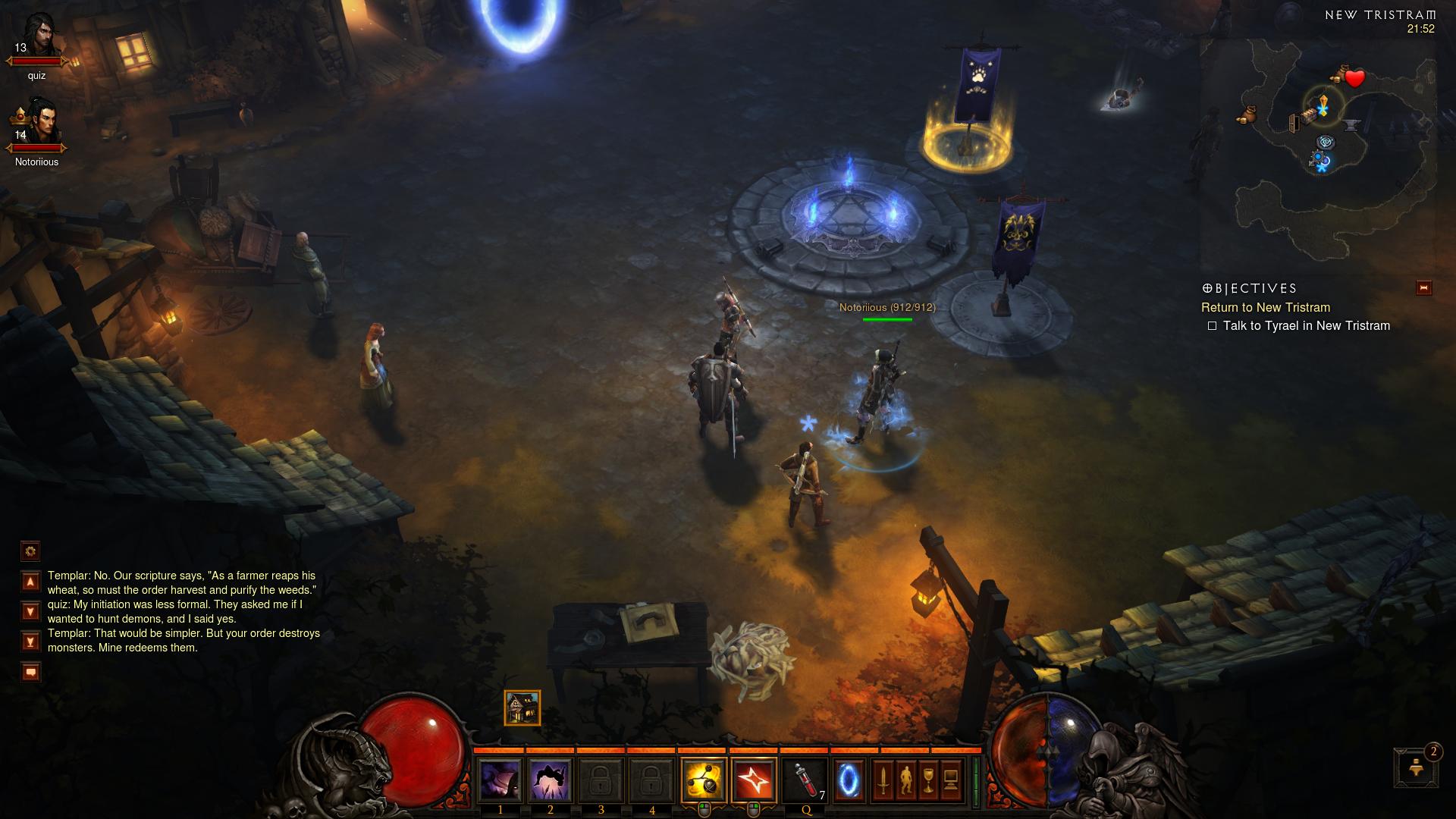 Return to New Tristram Diablo 3 d3 screenshot