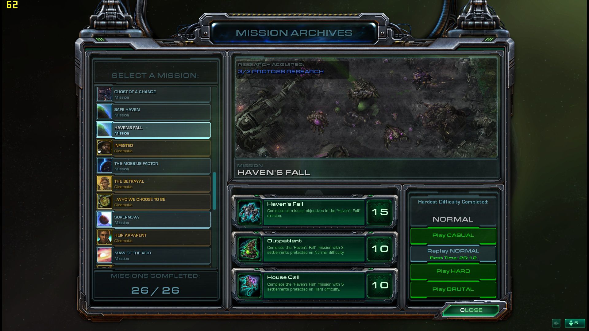 sc2 Haven's Fall sc2