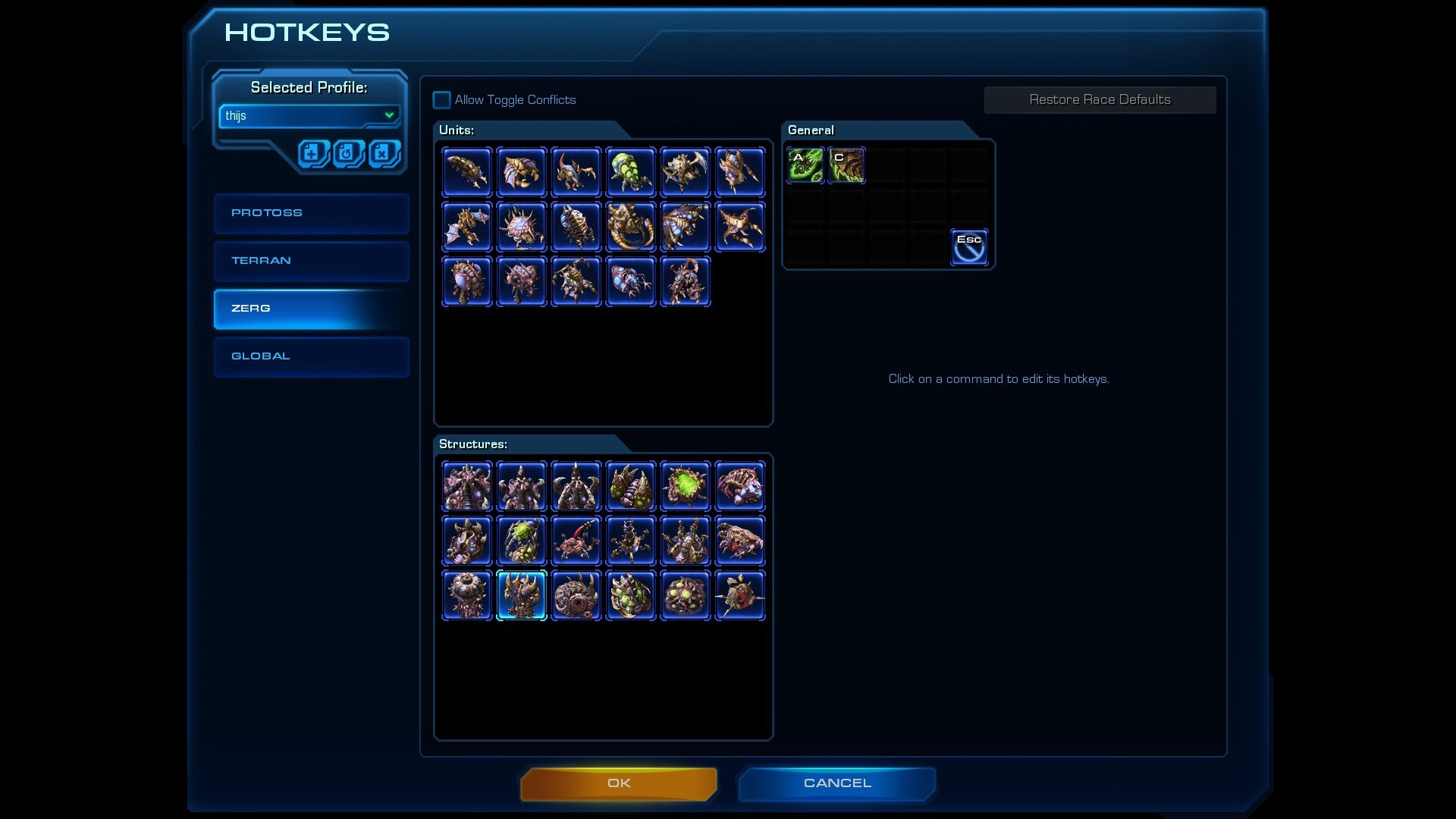 zerg hotkeys sc2