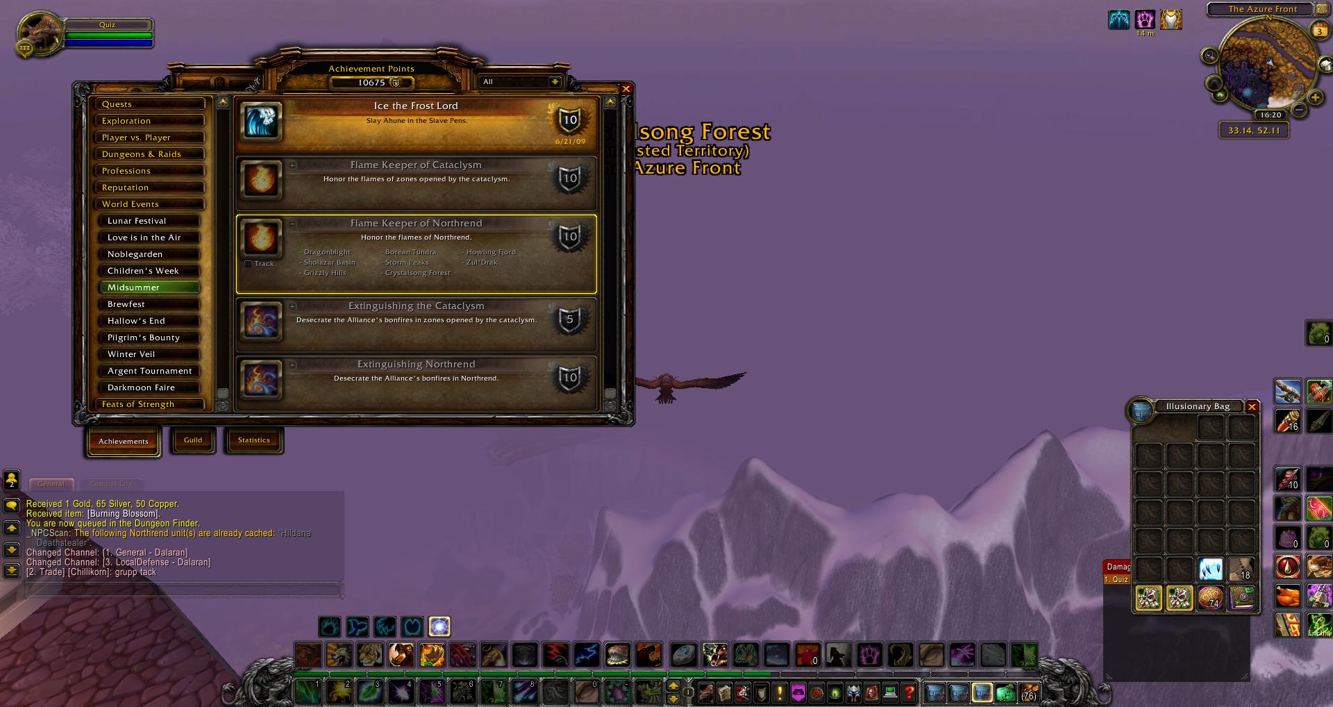 Achievements Midsummer wow wow