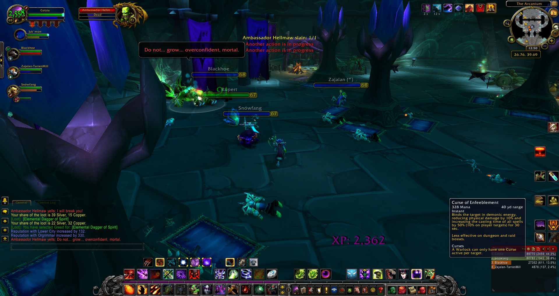 Ambassador Hellmaw slain wow