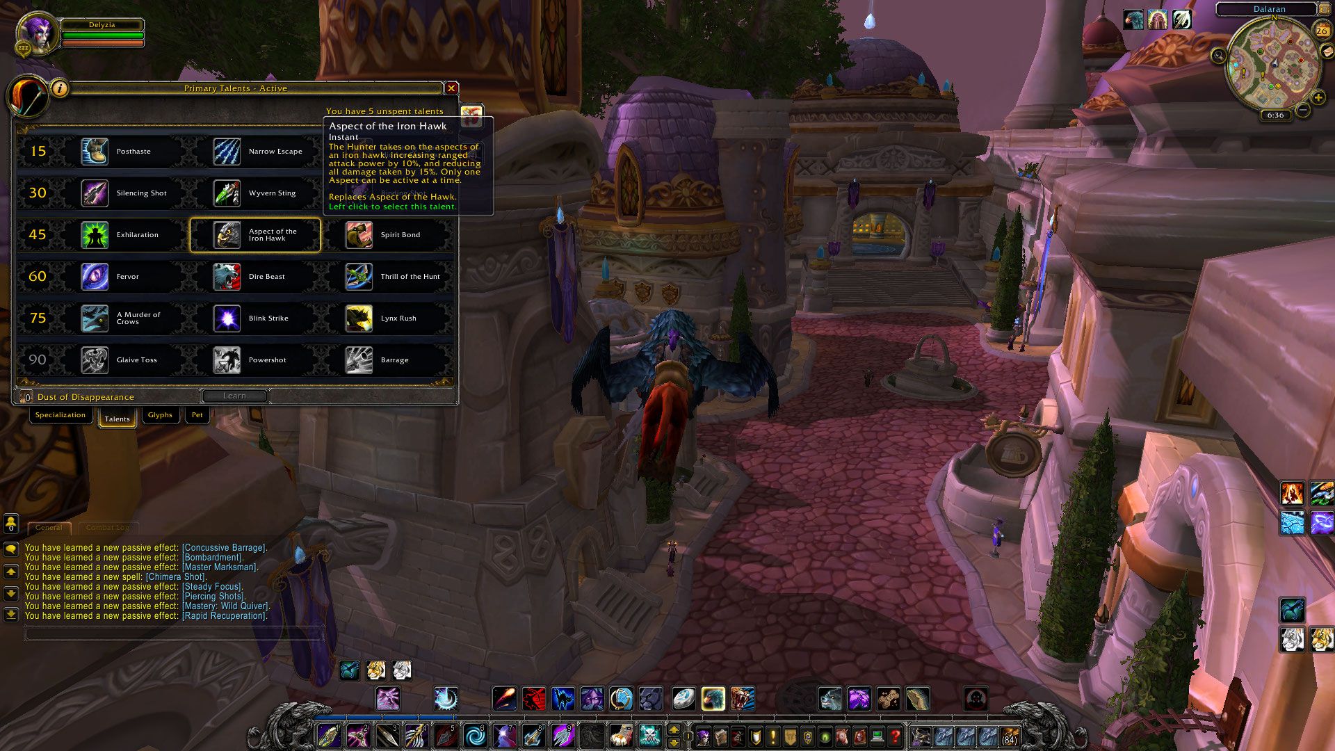 Aspect of the Iron Hawk hunter wow