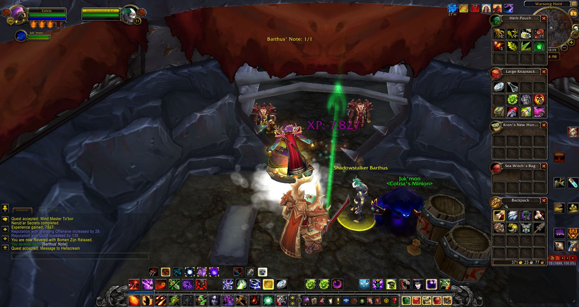 Barthus' Note wow