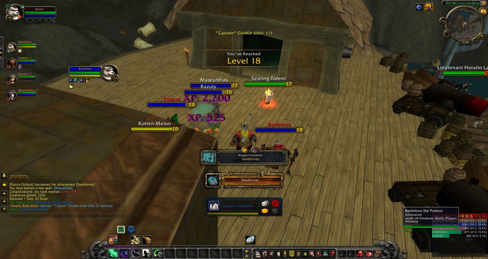 Captain Cookie slain wow