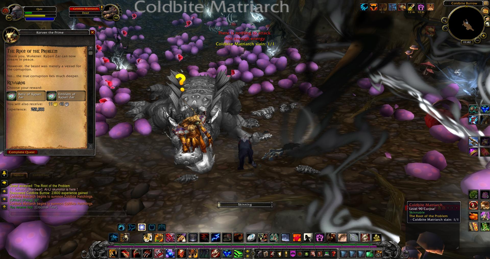 Coldbite Matriarch slain wow
