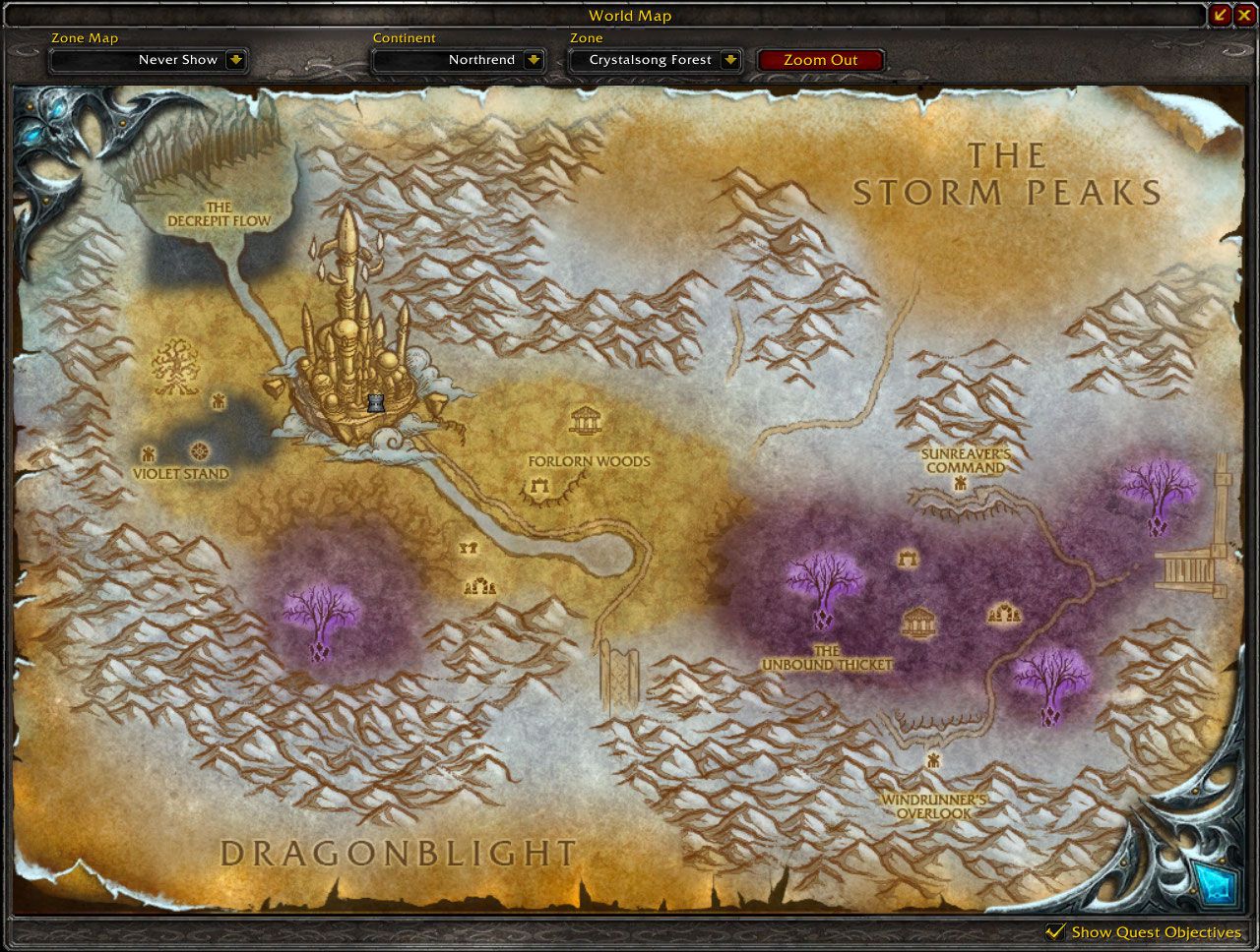 Crystalsong map wow