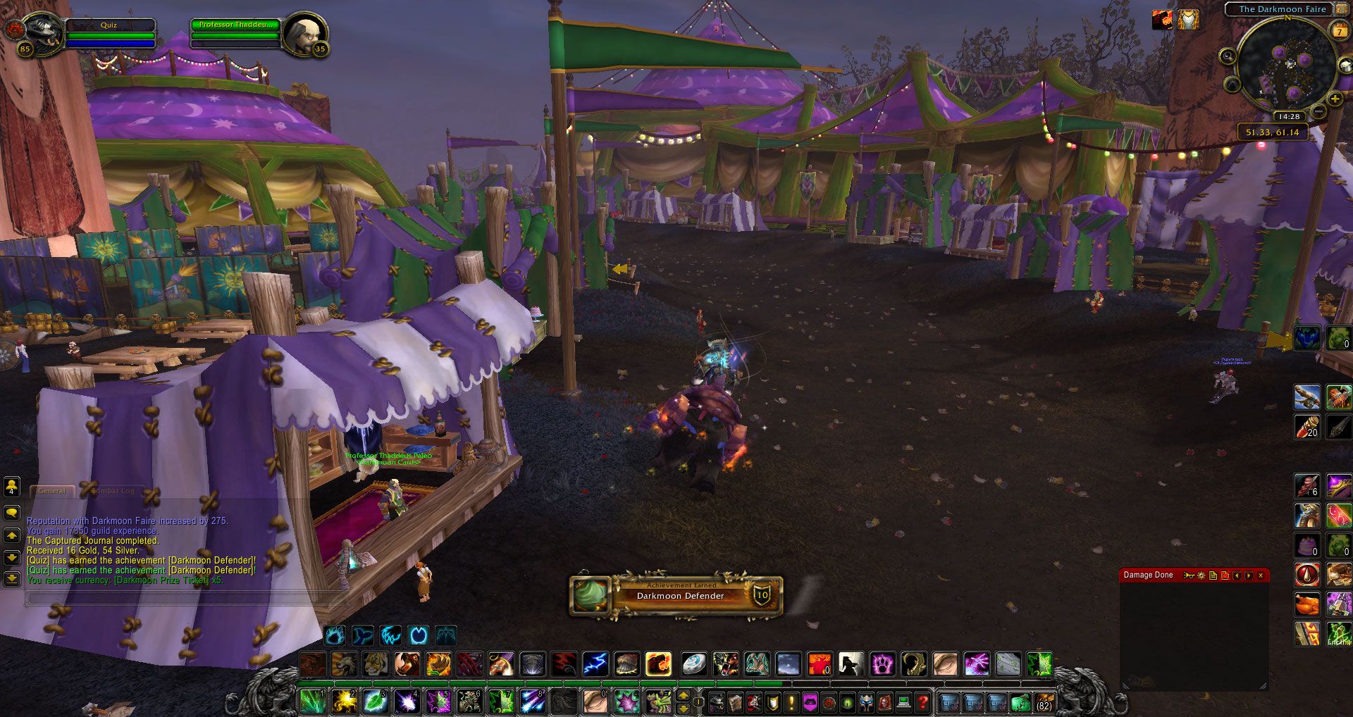 Darkmoon Defender achievement wow