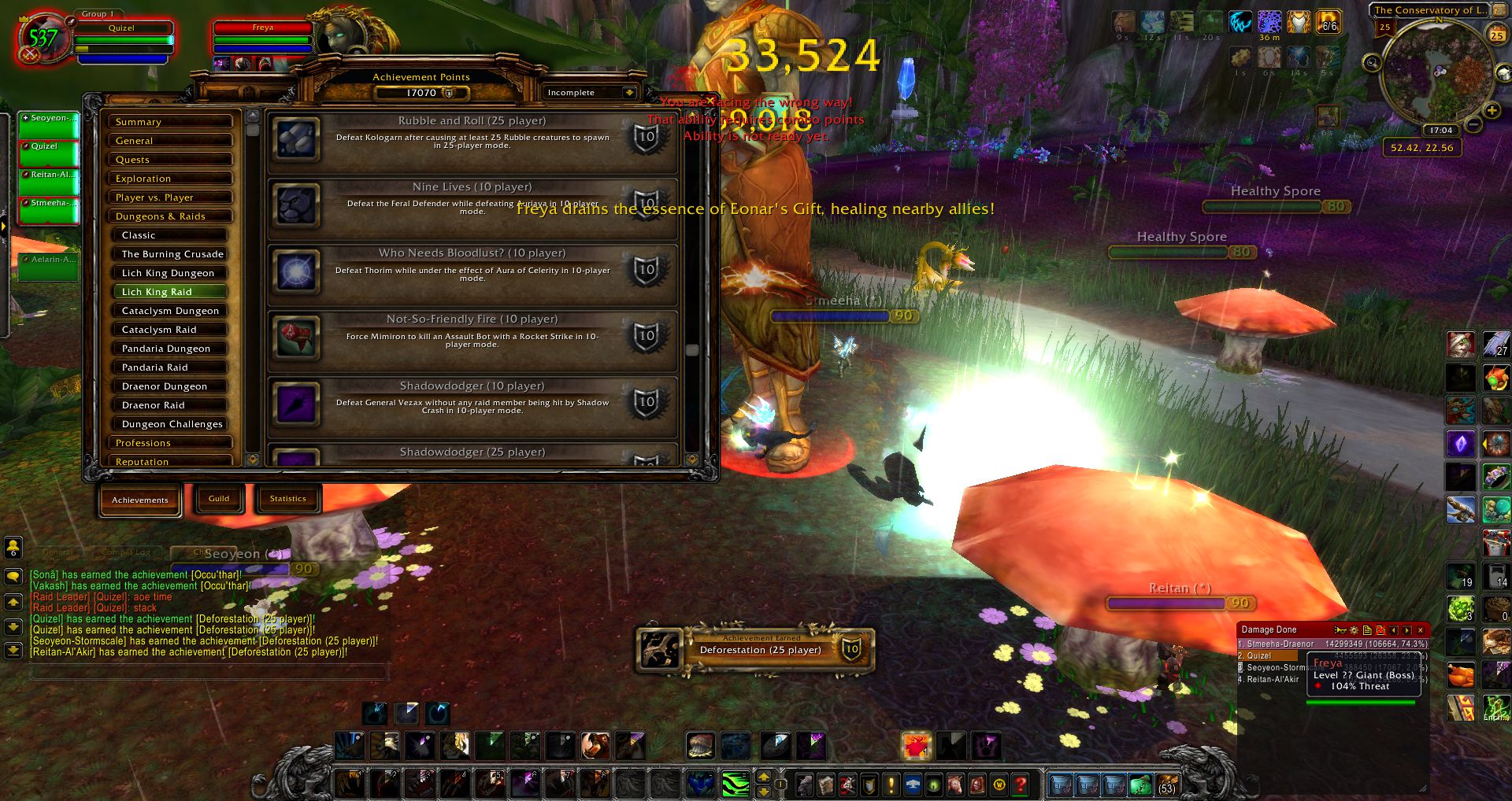 Deforestation wow