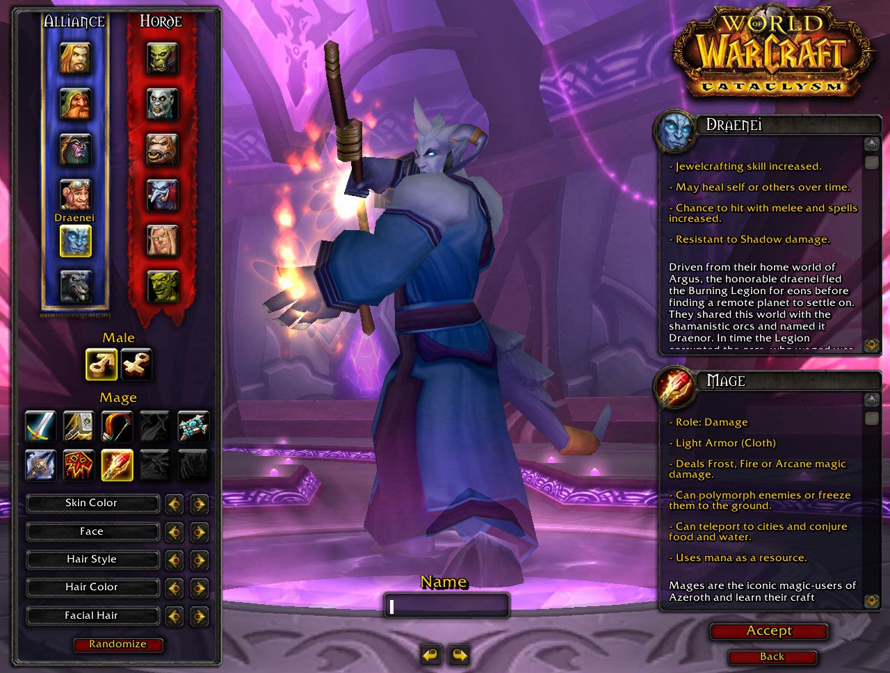 Draenei Mage wow screenshot Gamingcfg