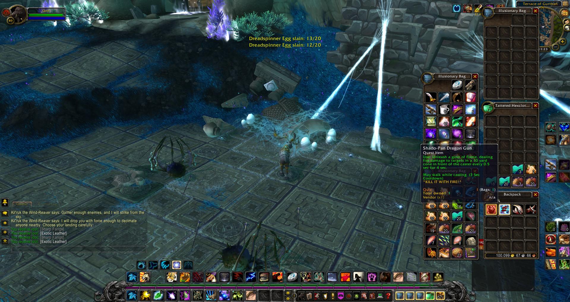 Dreadspinner Egg slain wow