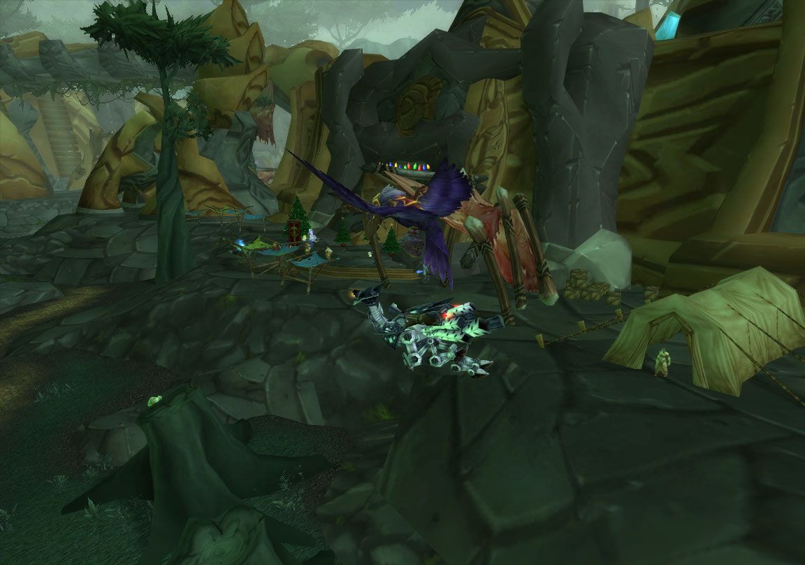 Druid in Fly Form on Mount wow