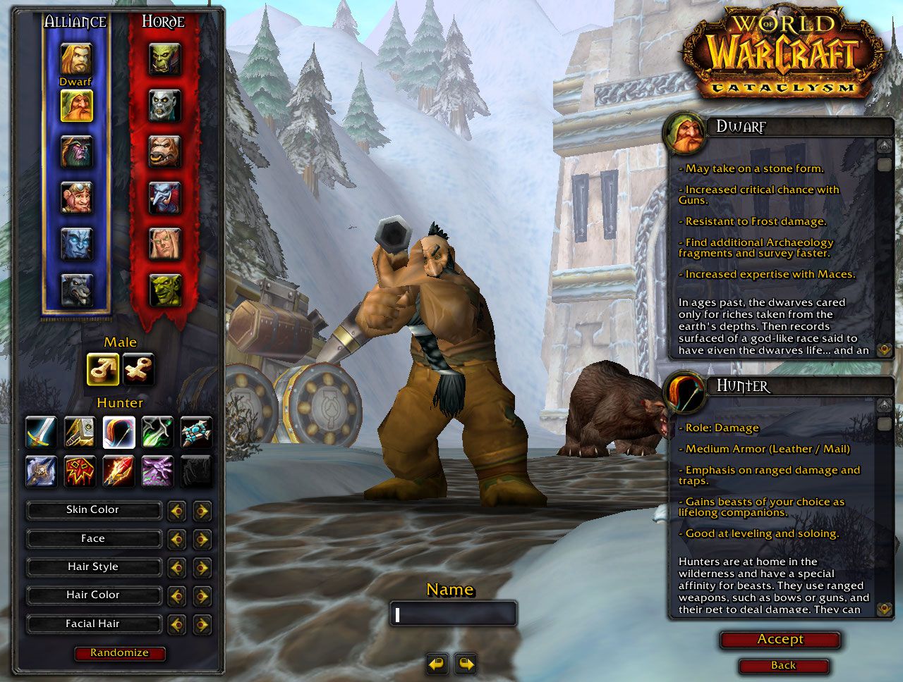 Dwarf Hunter wow screenshot
