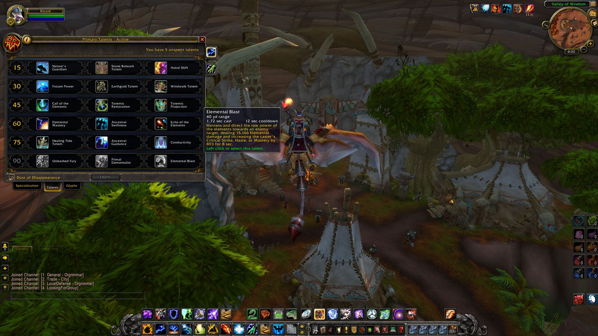 Elemental Blast shaman wow