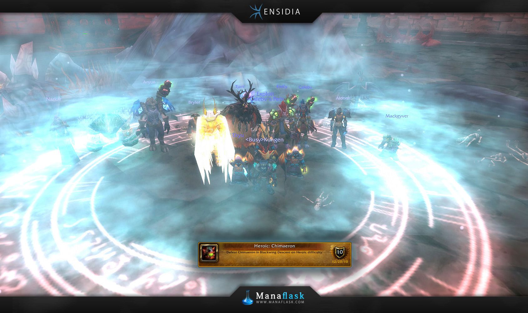 Ensidia world first Chimaeron wow