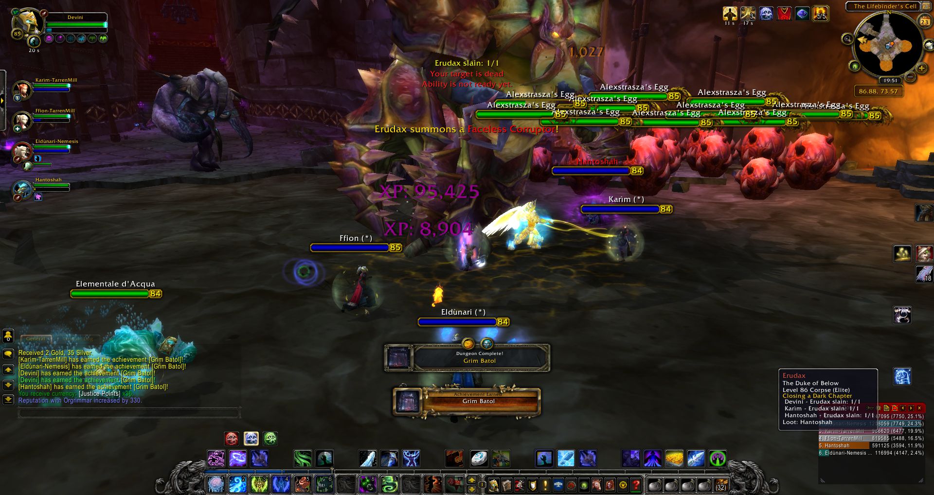 Erudax slain wow