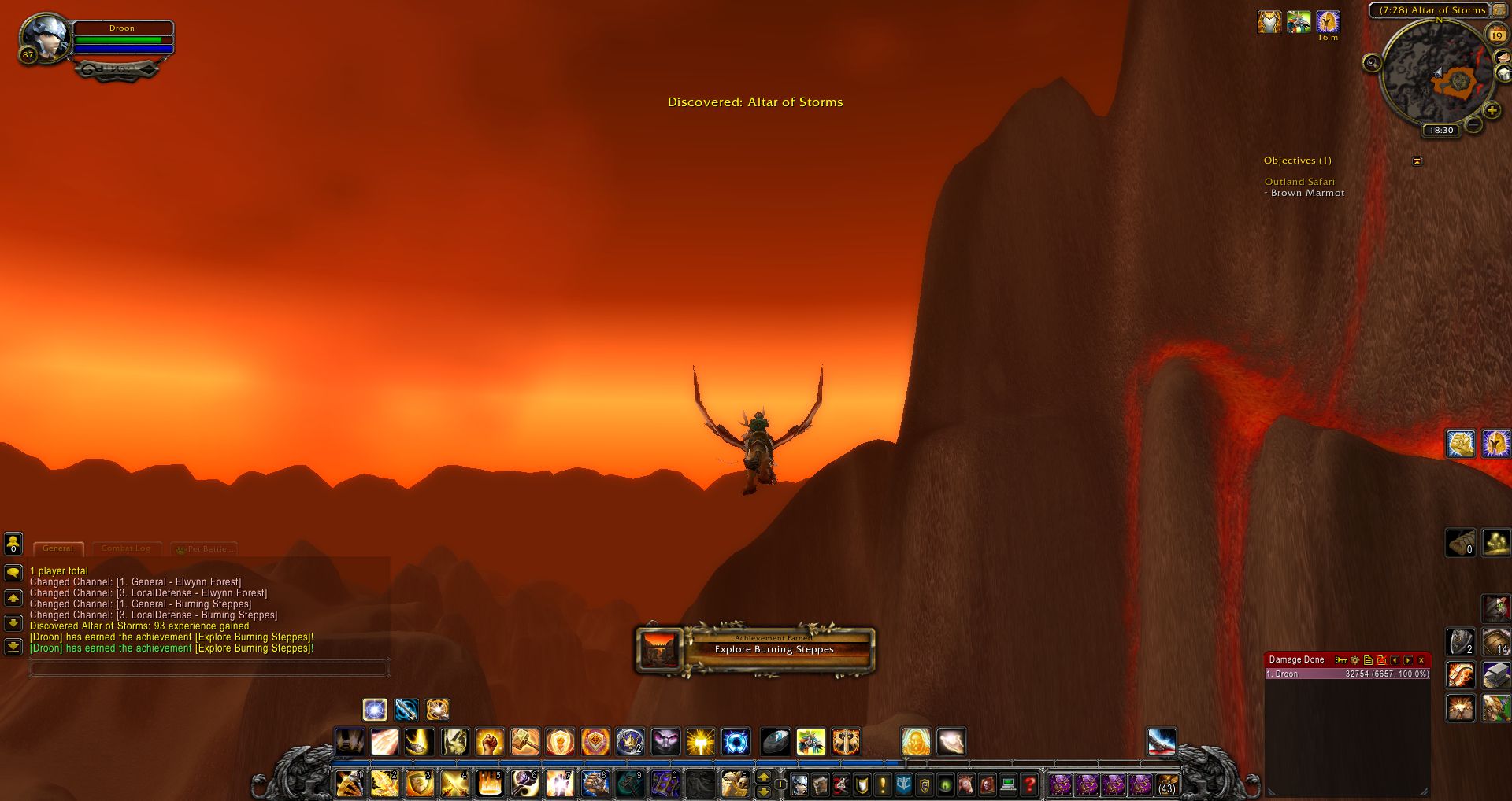 Explore Burning Steppes wow