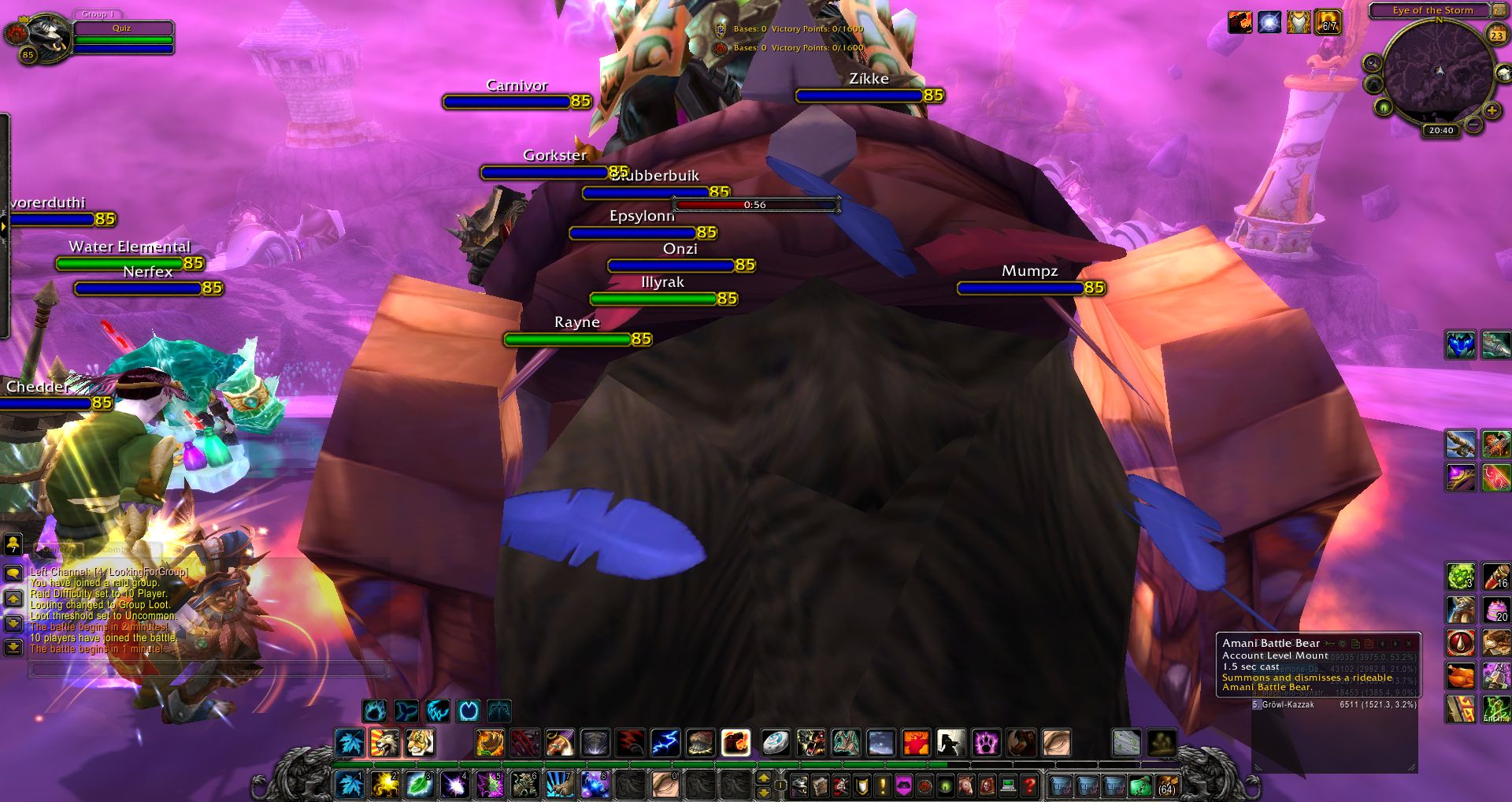 Eye of the Storm spawning wow