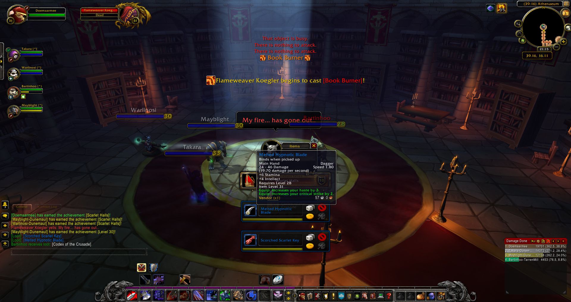Flameweaver Koegler loot wow