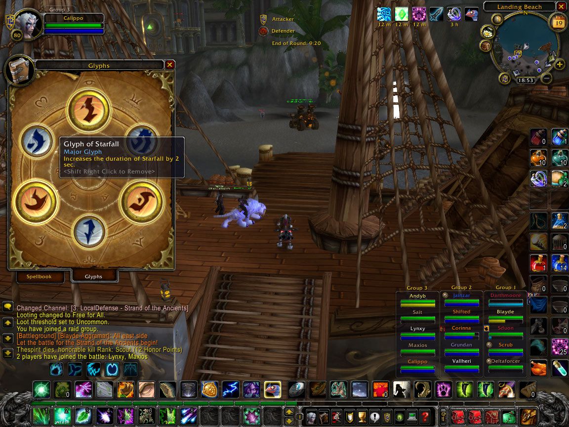Glyph of Starfall wow