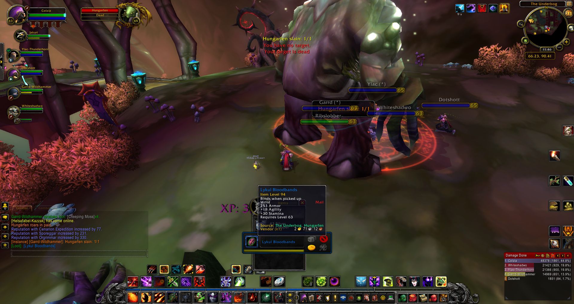 Hungarfen slain wow