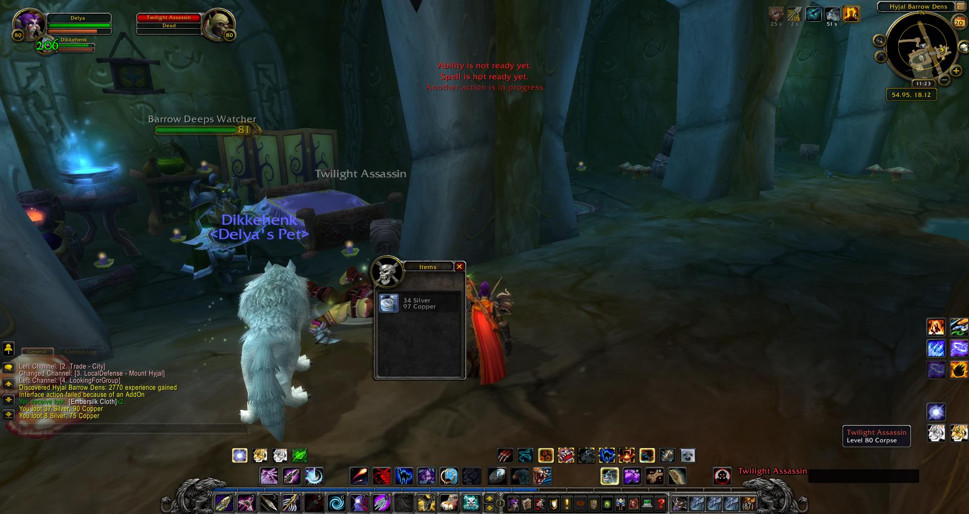Hyjal Barrow Dens Mount Hyjal wow