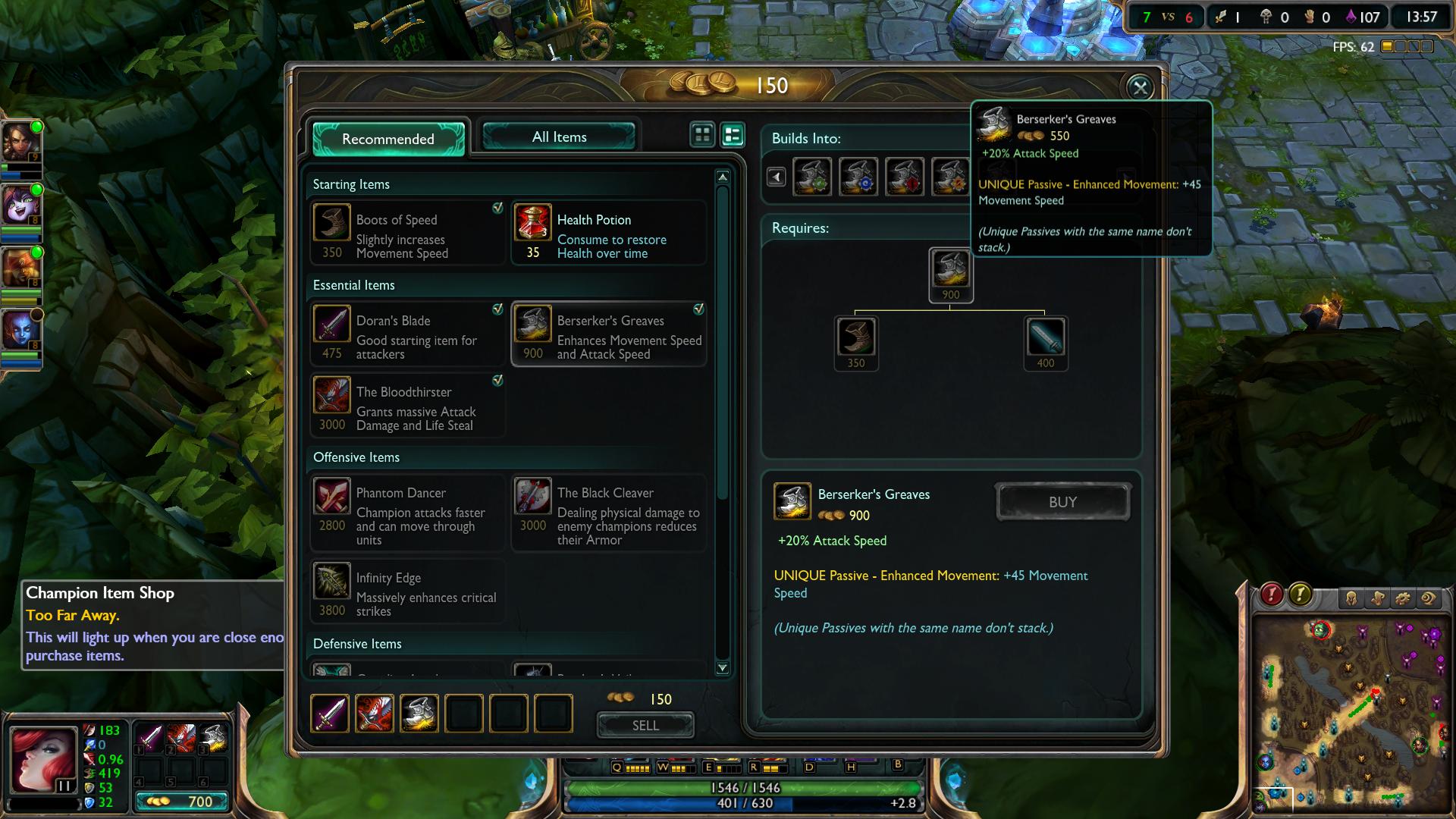 Berserker's Greaves lol