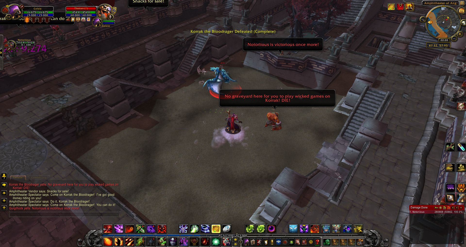 Korrak the Bloodrager Defeated wow