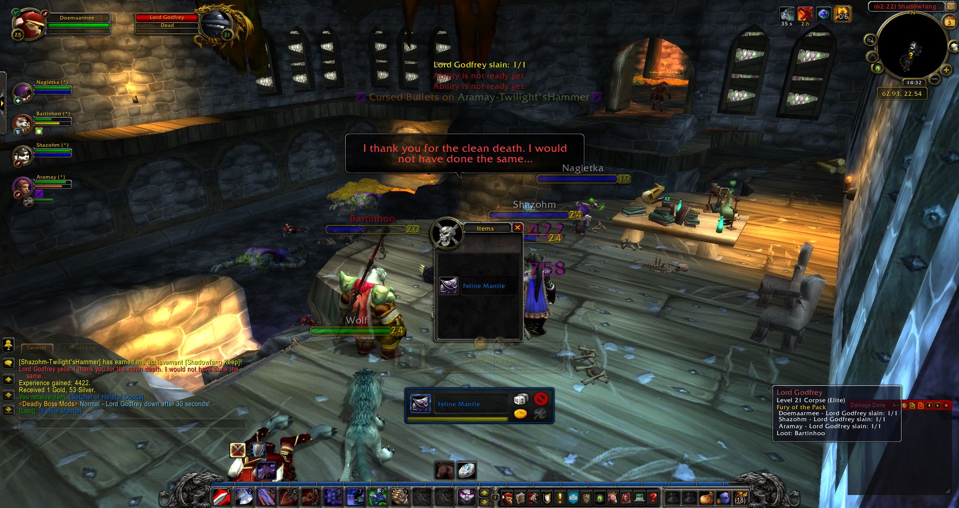 Lord Godfrey loot wow