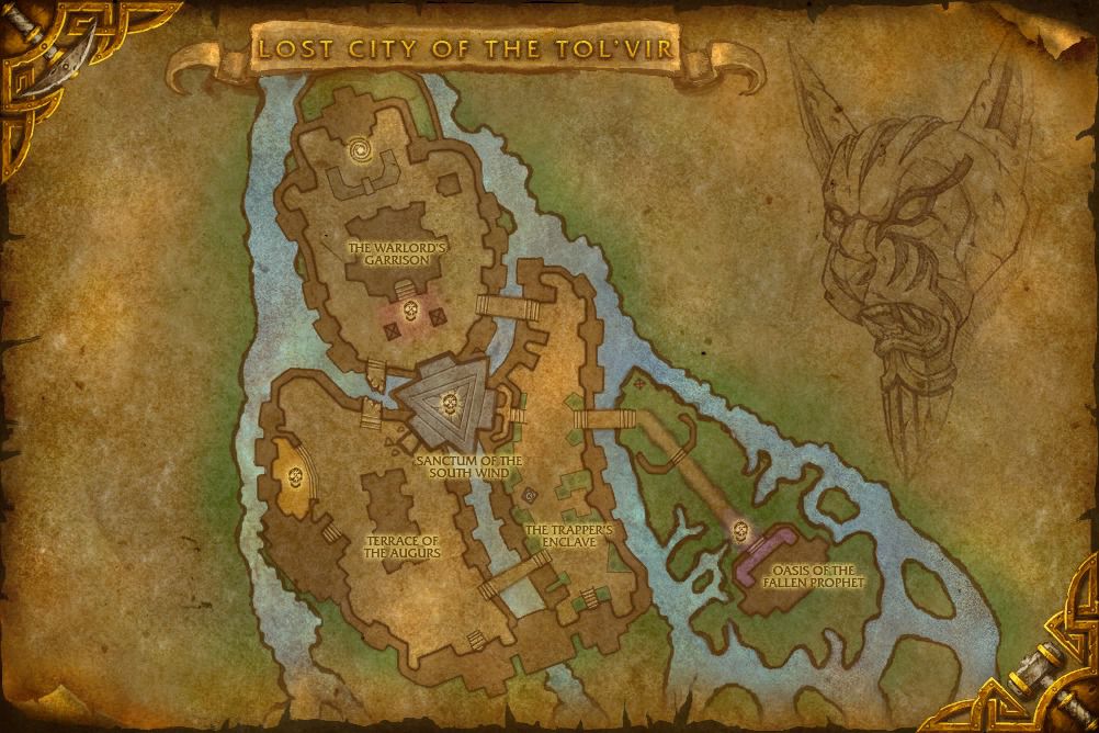 Lost City of the Tol'Vir map wow screenshot