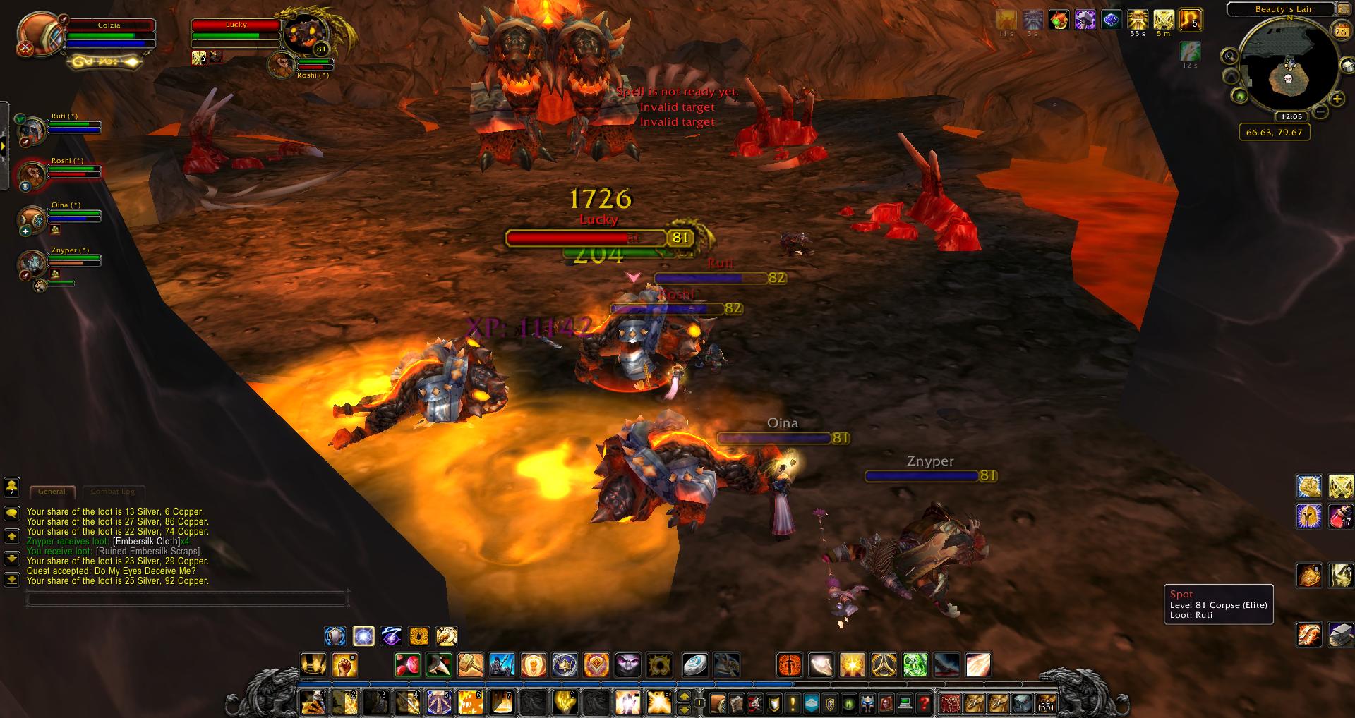 Lucky Buster Blackrock Caverns wow