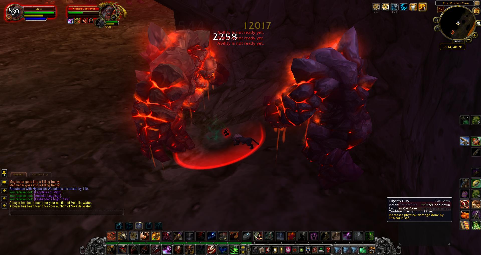Molten Destroyer Molten Core wow