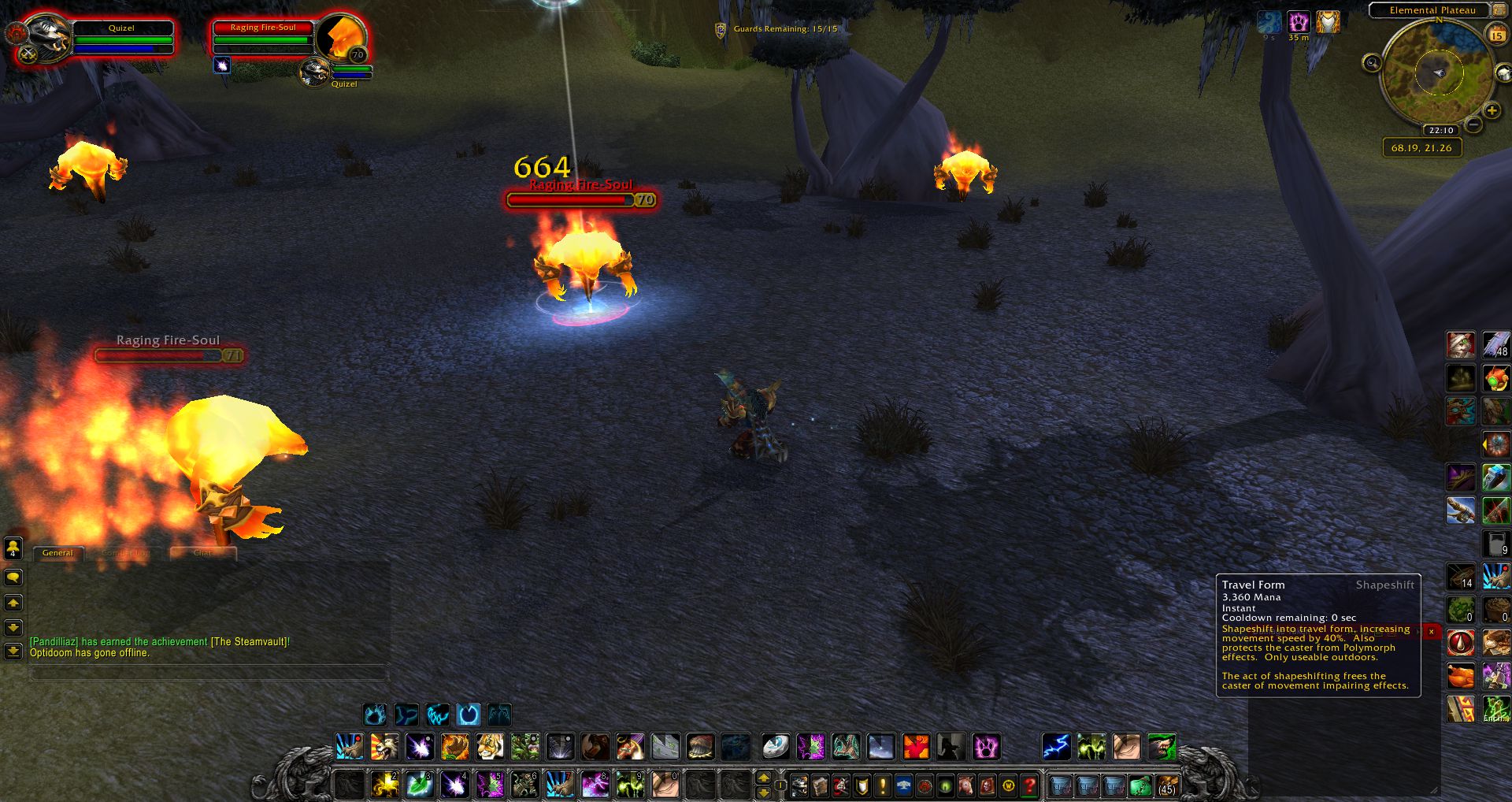 Mote of Fire farm wow screenshot