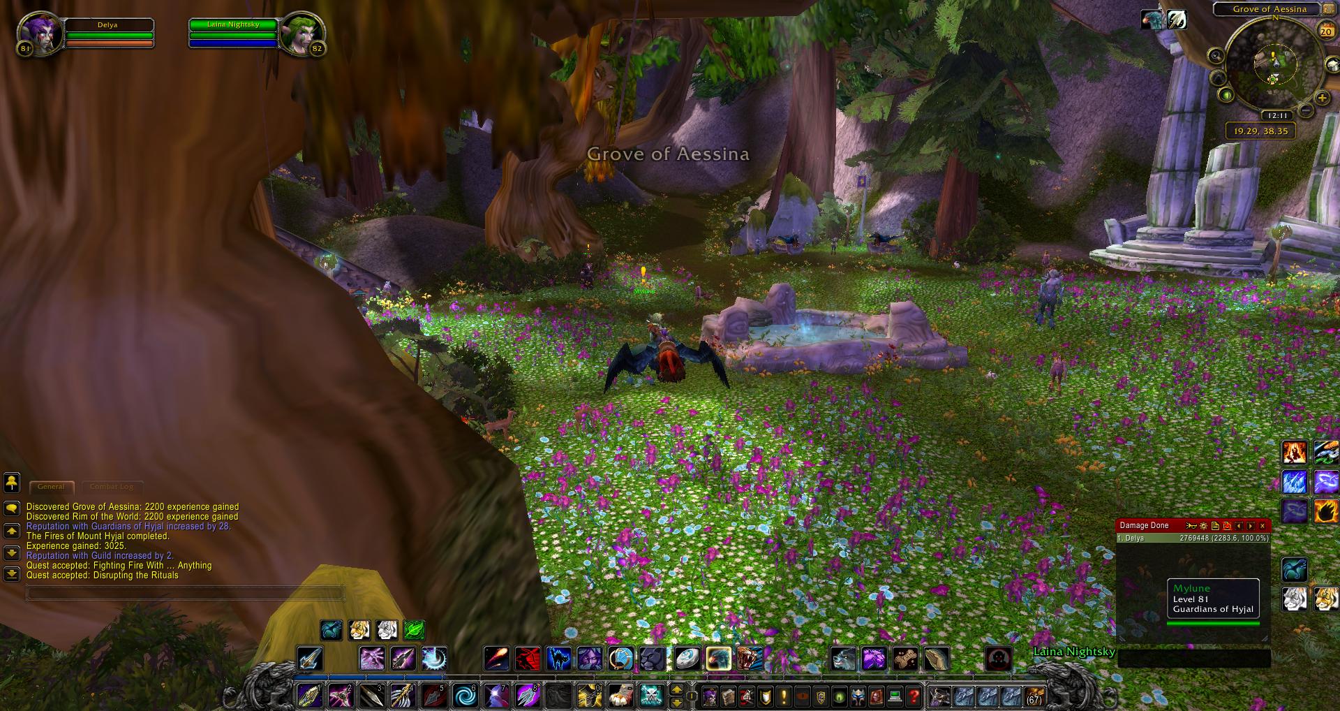 Mount Hyjal Grove of Aessina wow