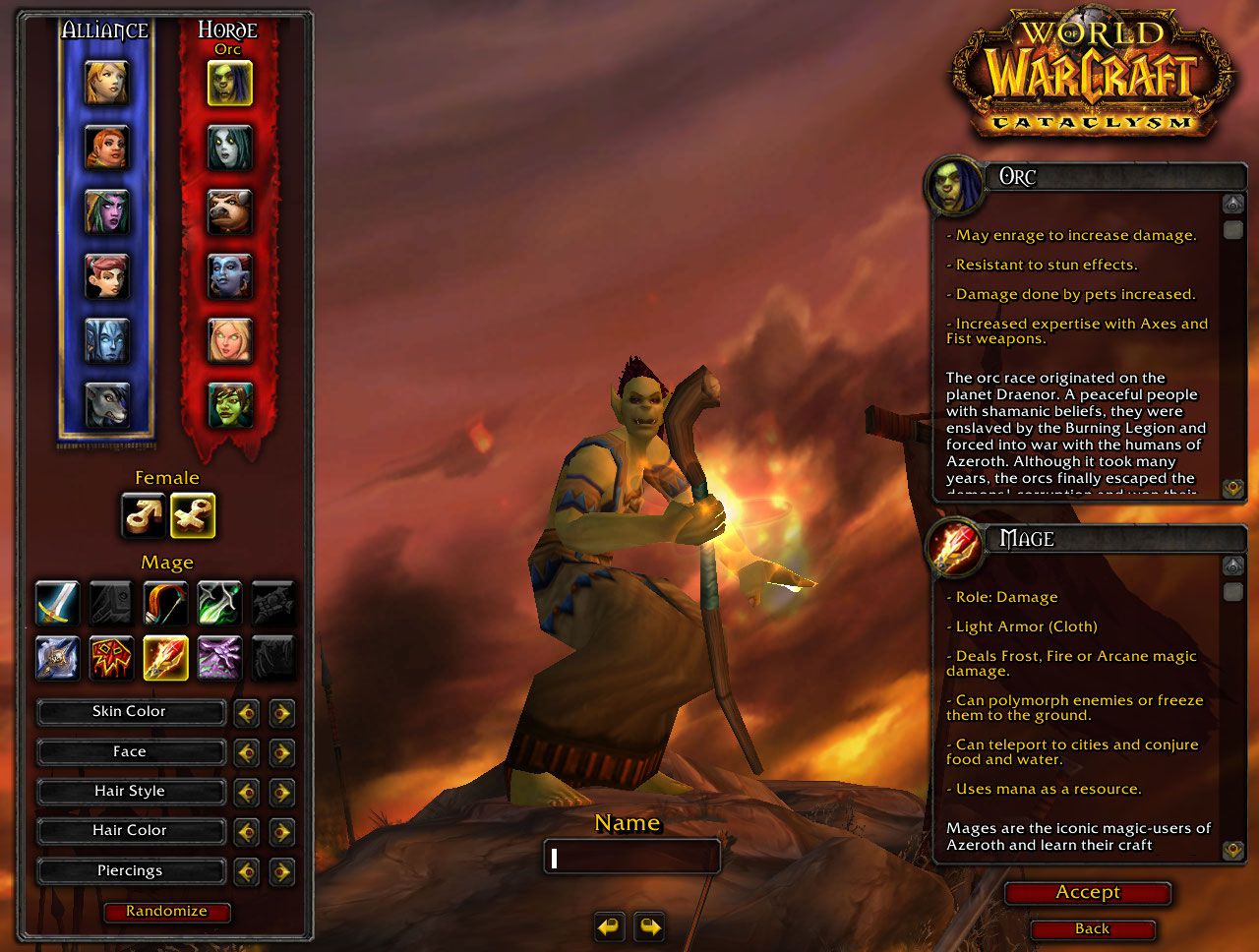 Orc Mage wow