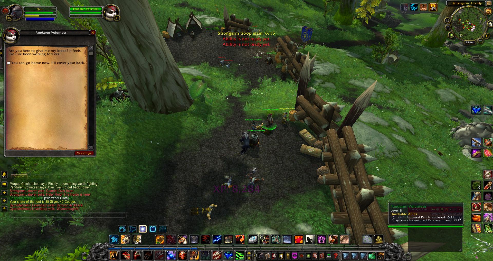 Pandaren Volunteer wow