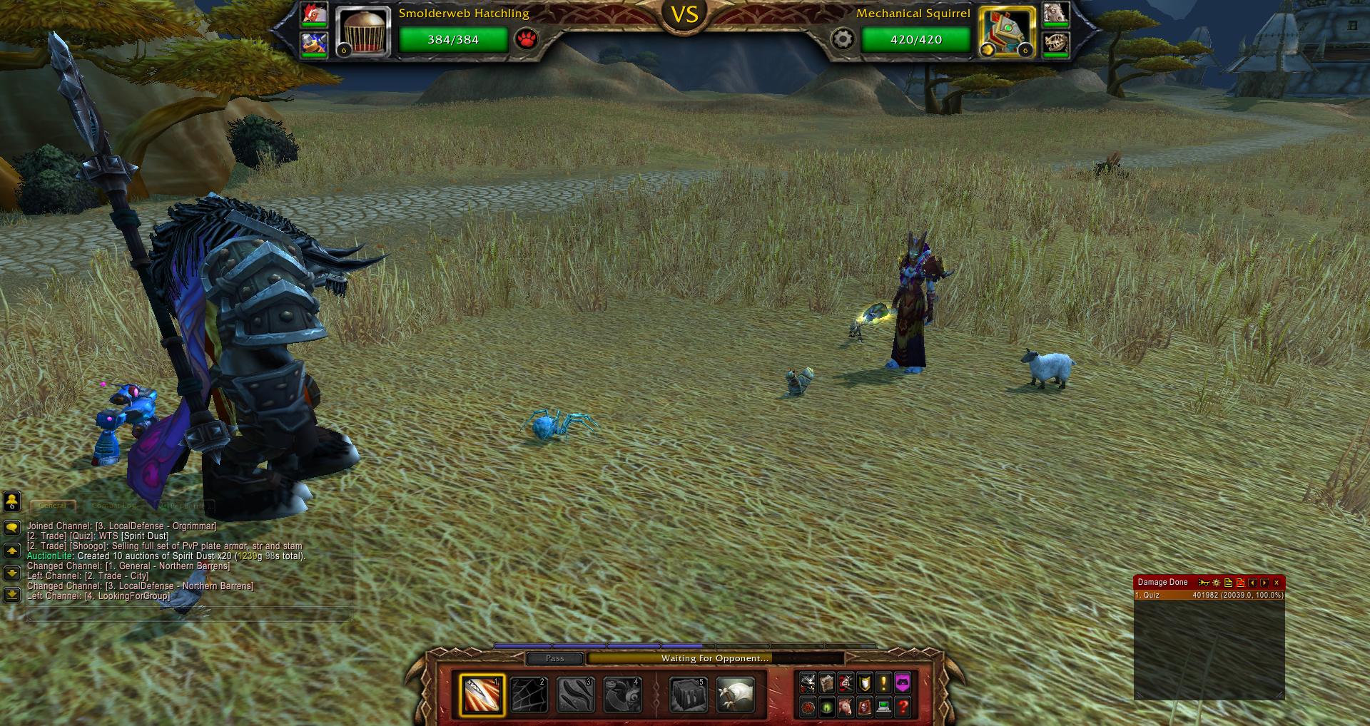 Pet battle match wow